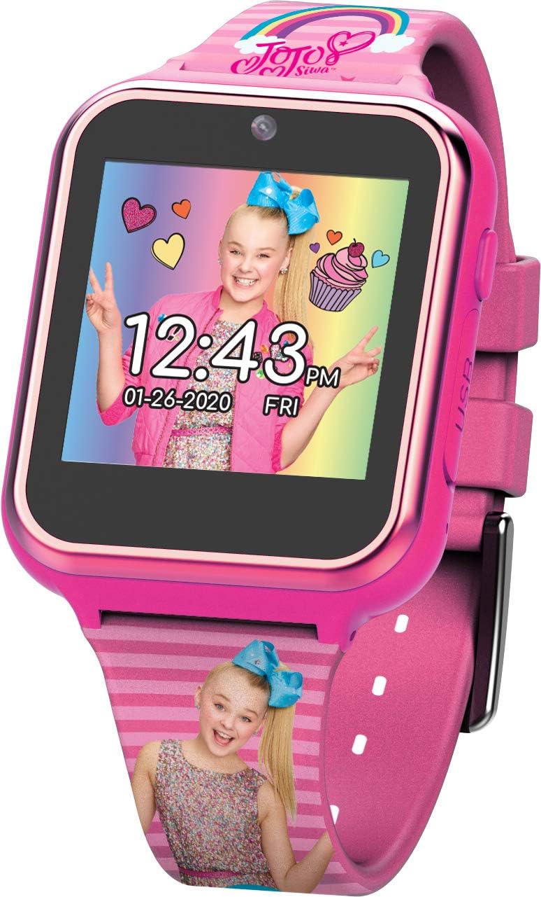JoJo Siwa Kids Smartwatch: 10 Faces, Camera, Games, Learning - Accutime Watch