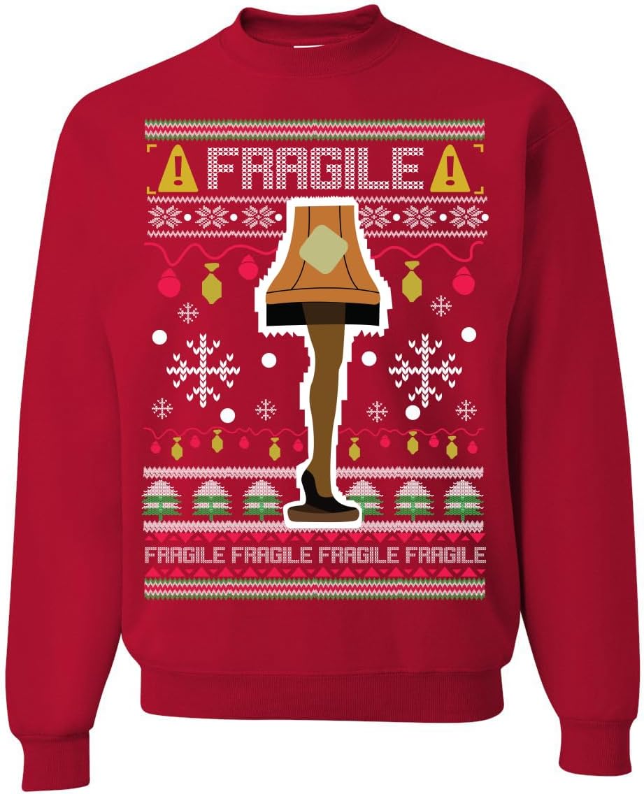 Fragile Leg Lamp Funny Xmas Sweatshirt
