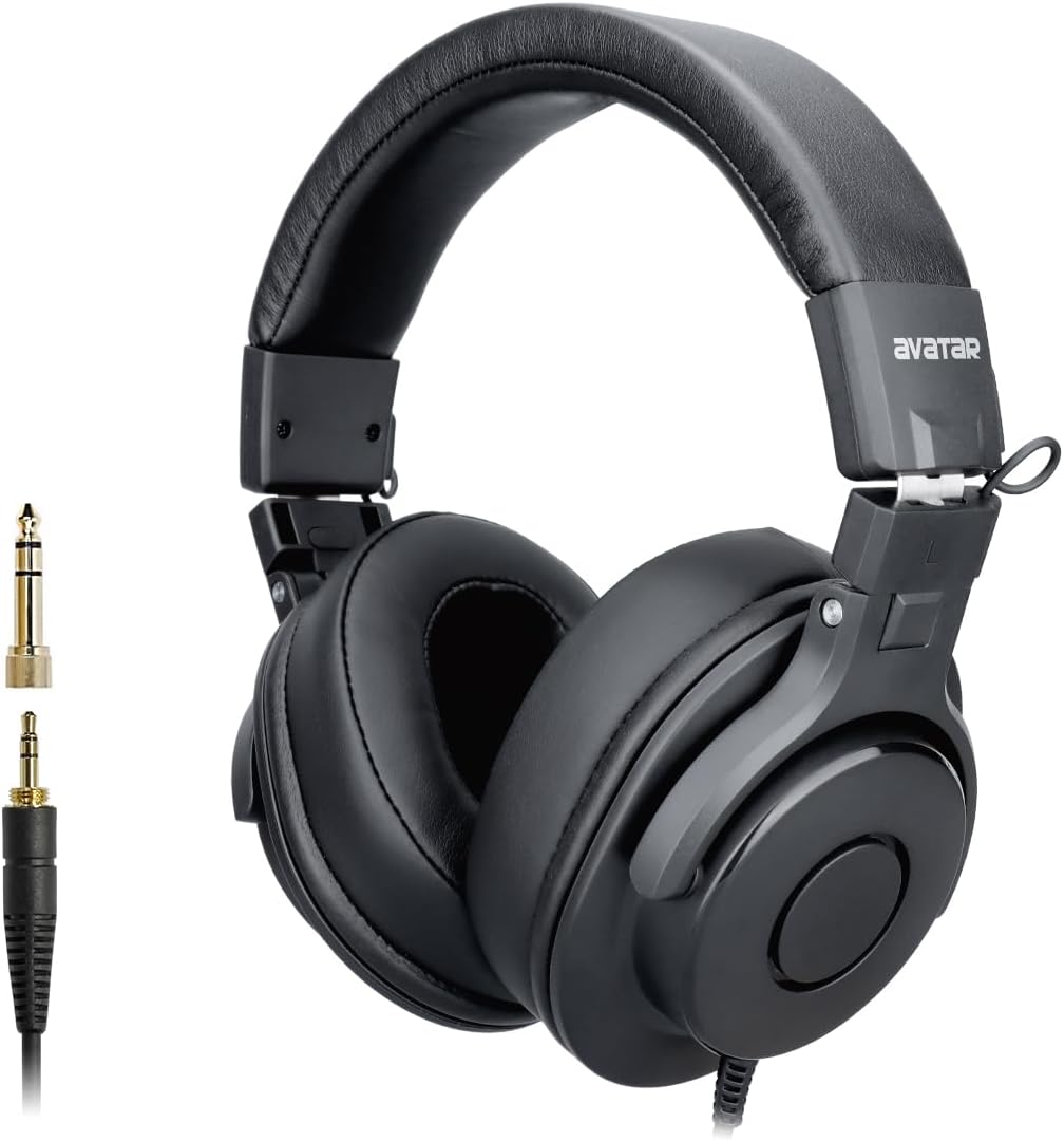 DMH10 Over-Ear Studio Monitor Headphones for Deep Bass Sound