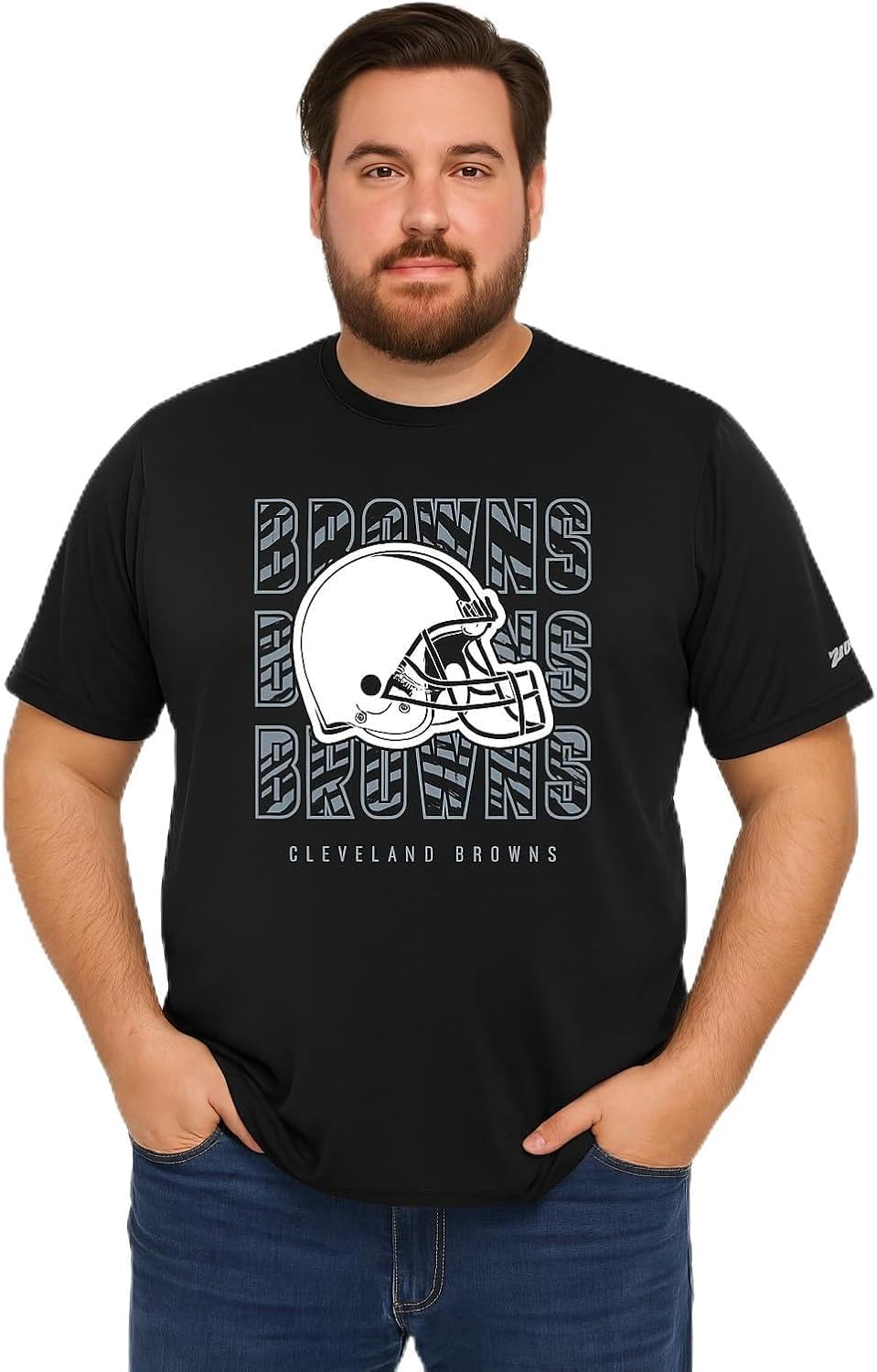 Zubaz NFL Men's Short Sleeve Team Graphic T-Shirt for Fans
