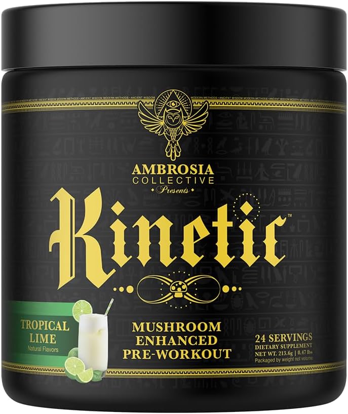 Ambrosia Kinetic Organic Preworkout for Energy and Focus
