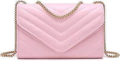 Dasein Women Small Quilted Crossbody Bag for Stylish Evenings