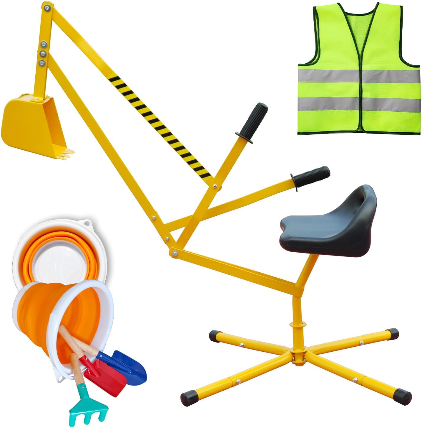 Sand Digger Sandbox Digger Toy with 360Rotating Base for Kids