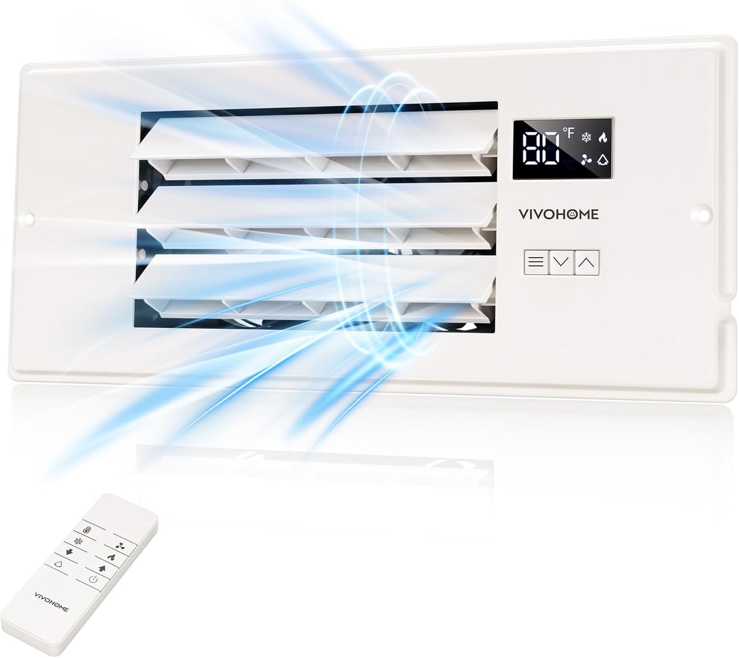 VIVOHOME 4ft' x 12ft' Register Booster Fan for Optimal Airflow