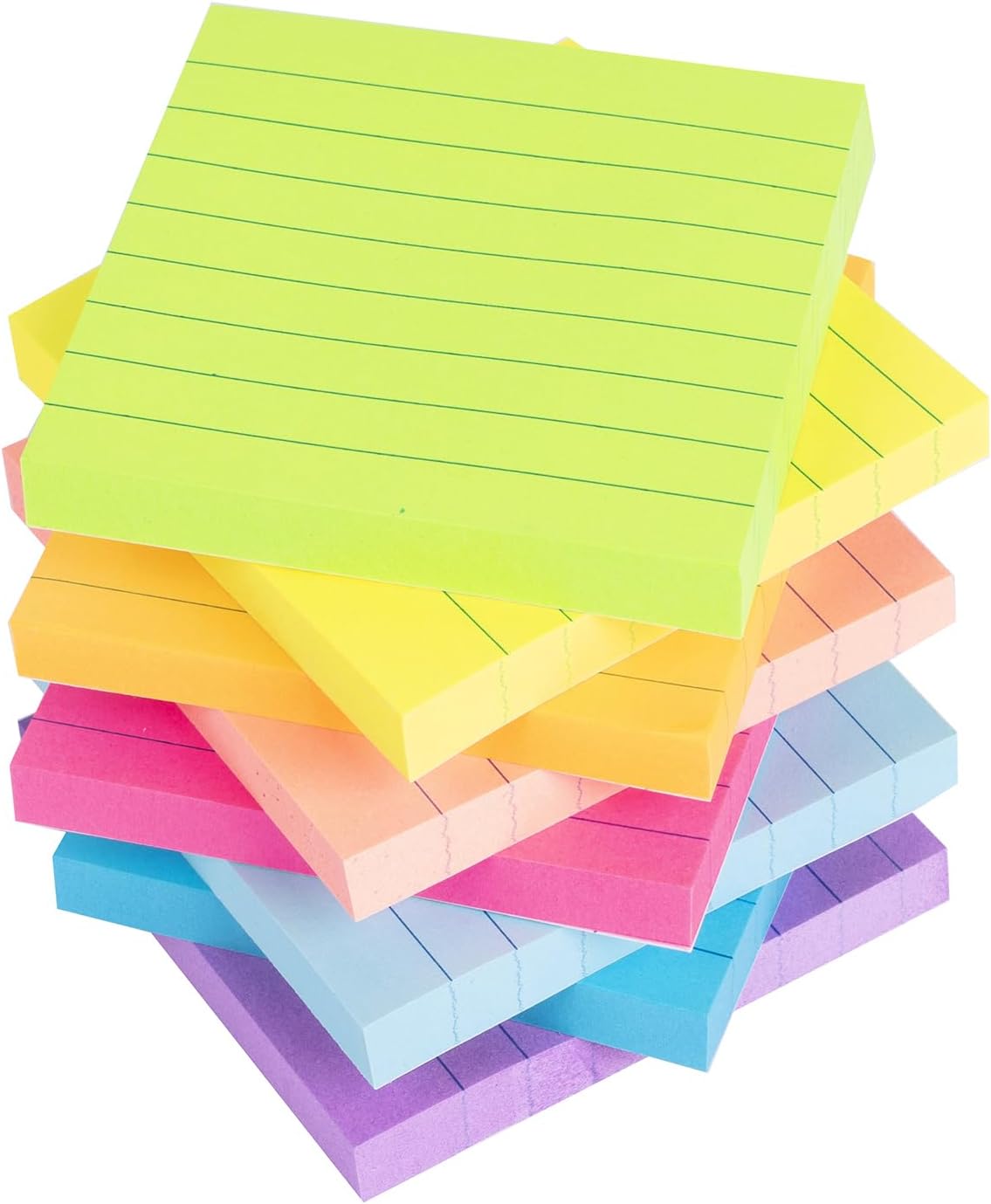 Vanpad Super Sticky Bright 3x3 Post-Its, 8 Pads, 82 Sheets