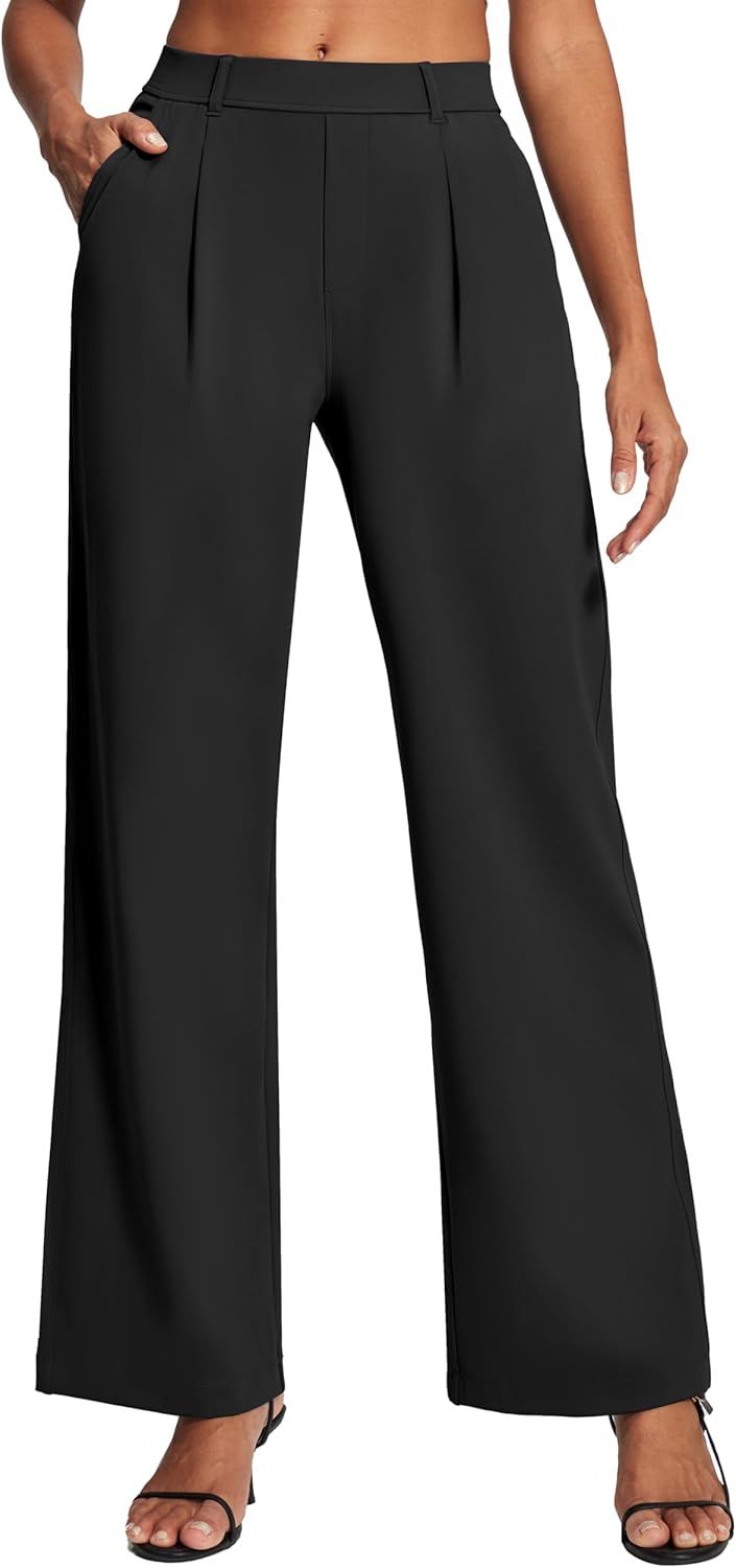 Ewedoos Womens Dress Pants Wide Leg Stretchy Work Pants