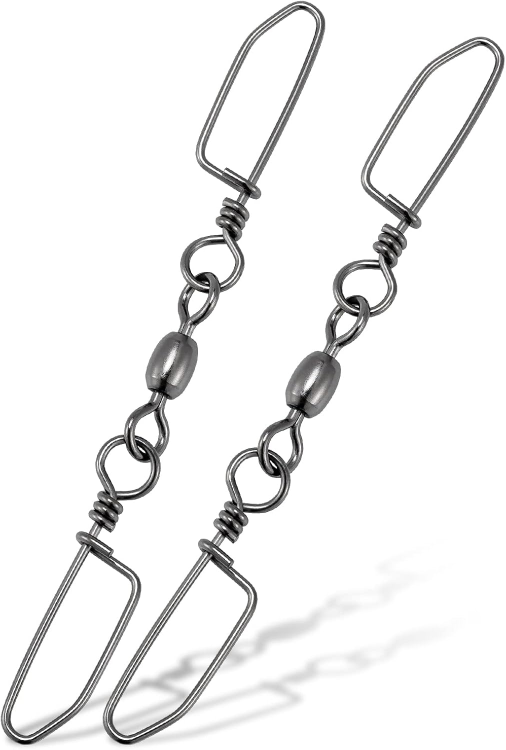 Dr.Fish 20 Pack Double Snap Swivels - Rust-Resistant Strength