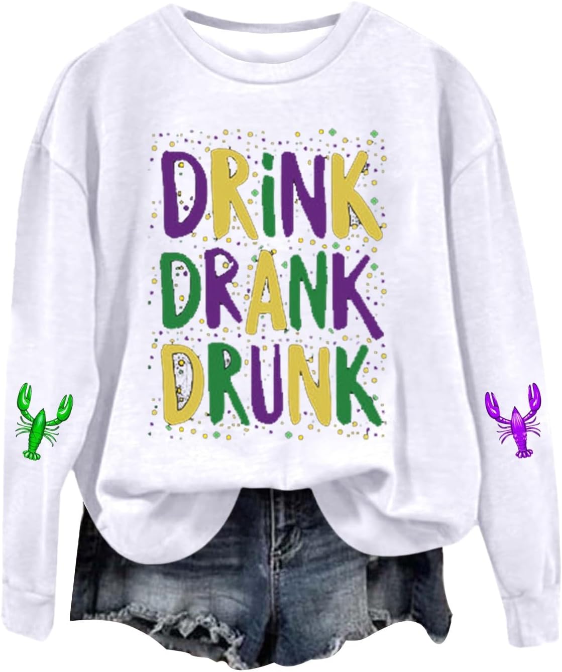 Sparkling Sequin Mardi Gras Hoodie
