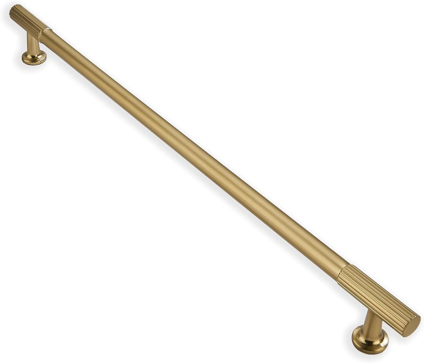 18 Inch Hole Center Appliance Pulls in Brushed Brass Finish