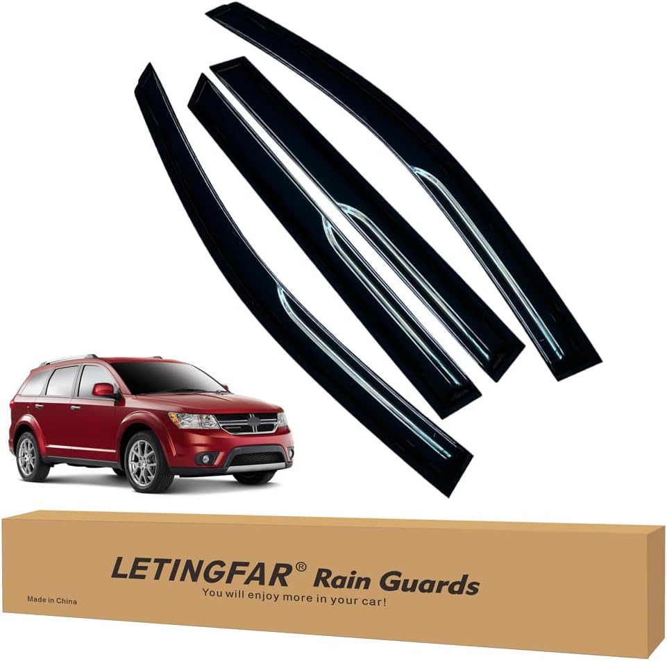 Window Visors Rain Guards for Dodge Journey 2009-2020 Models