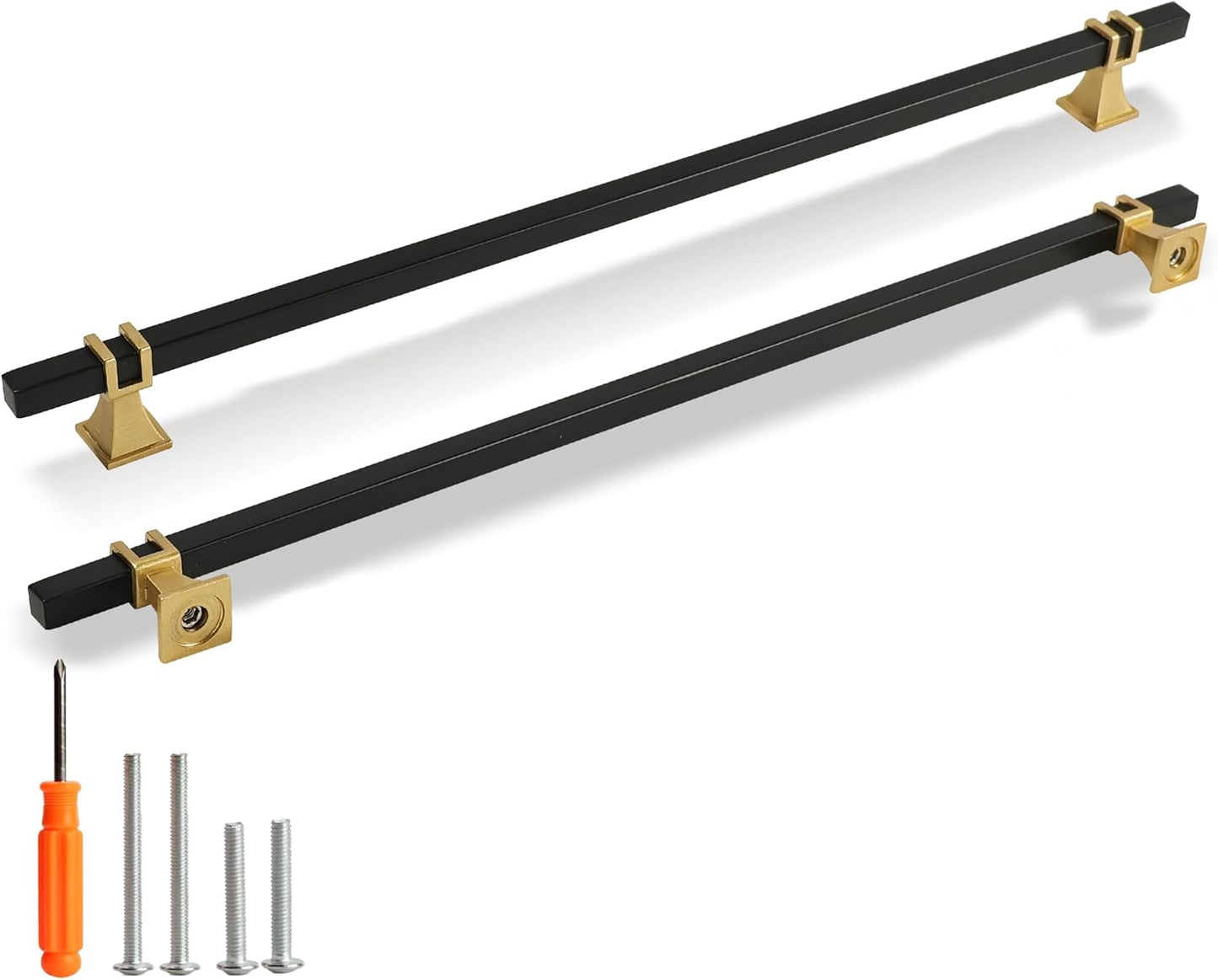 Matte Black and Gold Cabinet Pulls for Stylish Home Decor