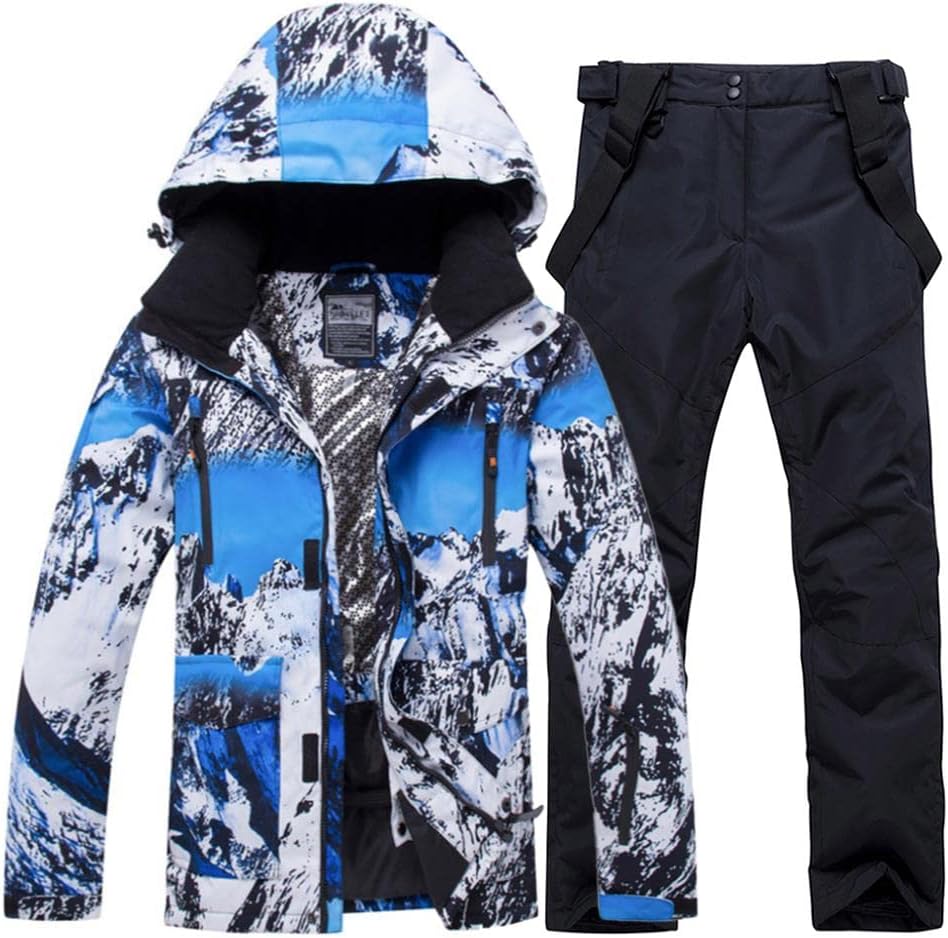 Men's Ski Suit Waterproof Snow Suits for Winter Activities