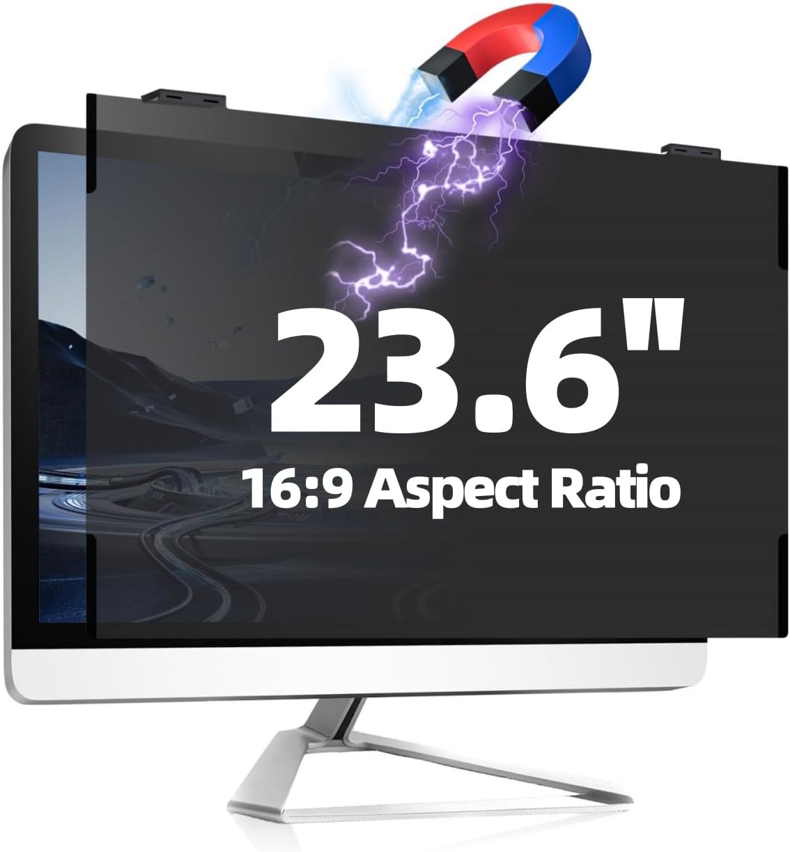 23.6 Inch Magnetic Computer Privacy Screen for Frameless Monitors