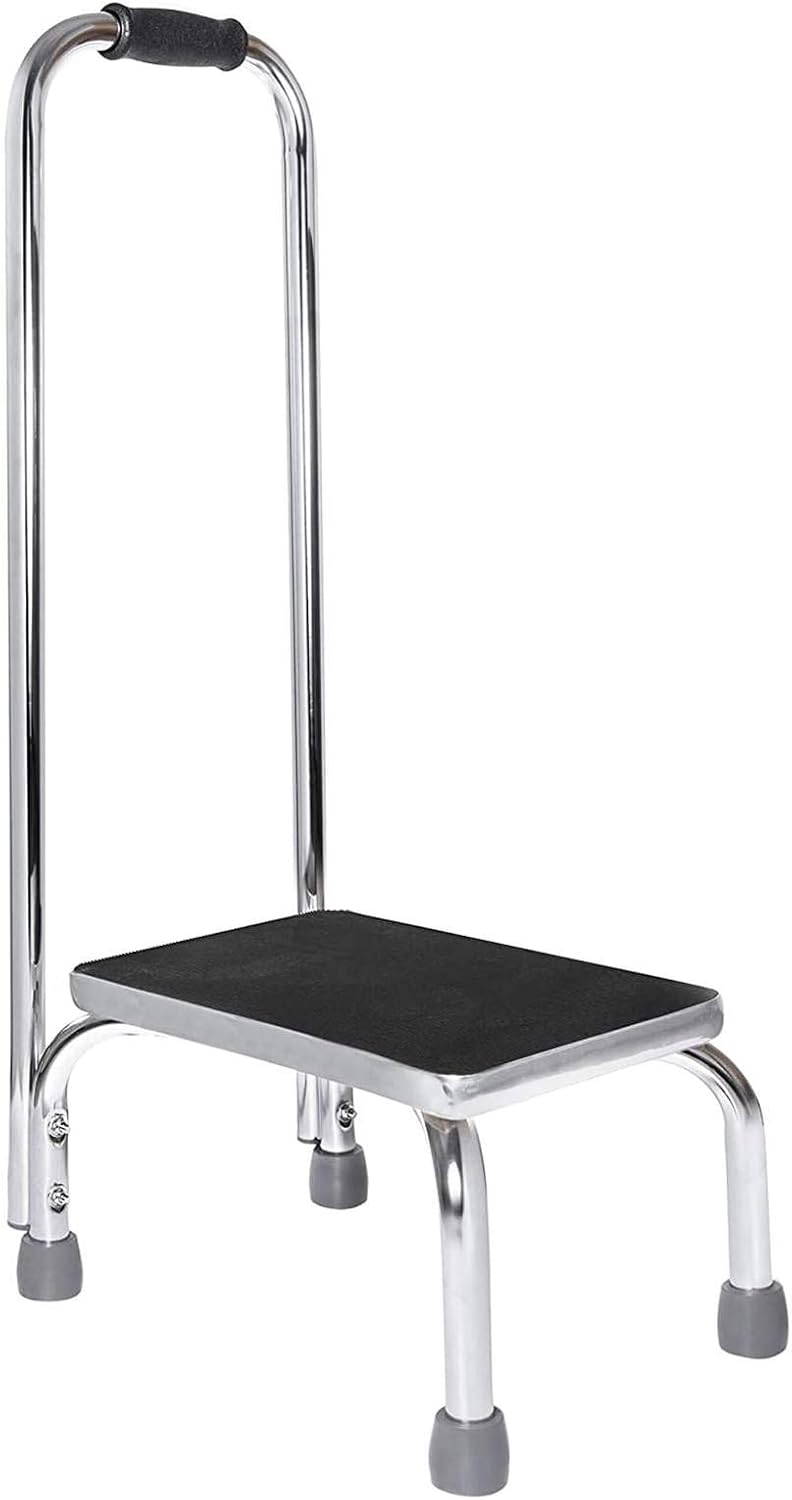 Vaunn Medical Foot Step Stool with Handle for Safe Use