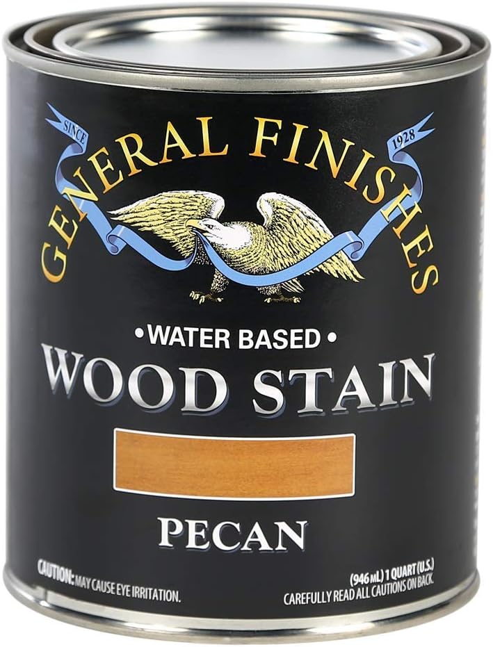 General Finishes Water Based Wood Stain in Pecan for Rich Colors