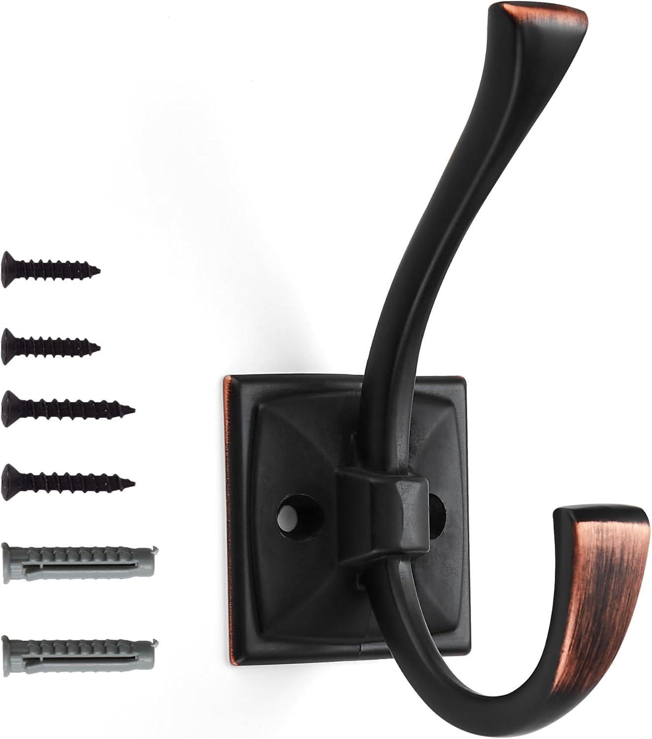khtumeware Wall Hooks 10 Pack for Coats and Towels in Bronze