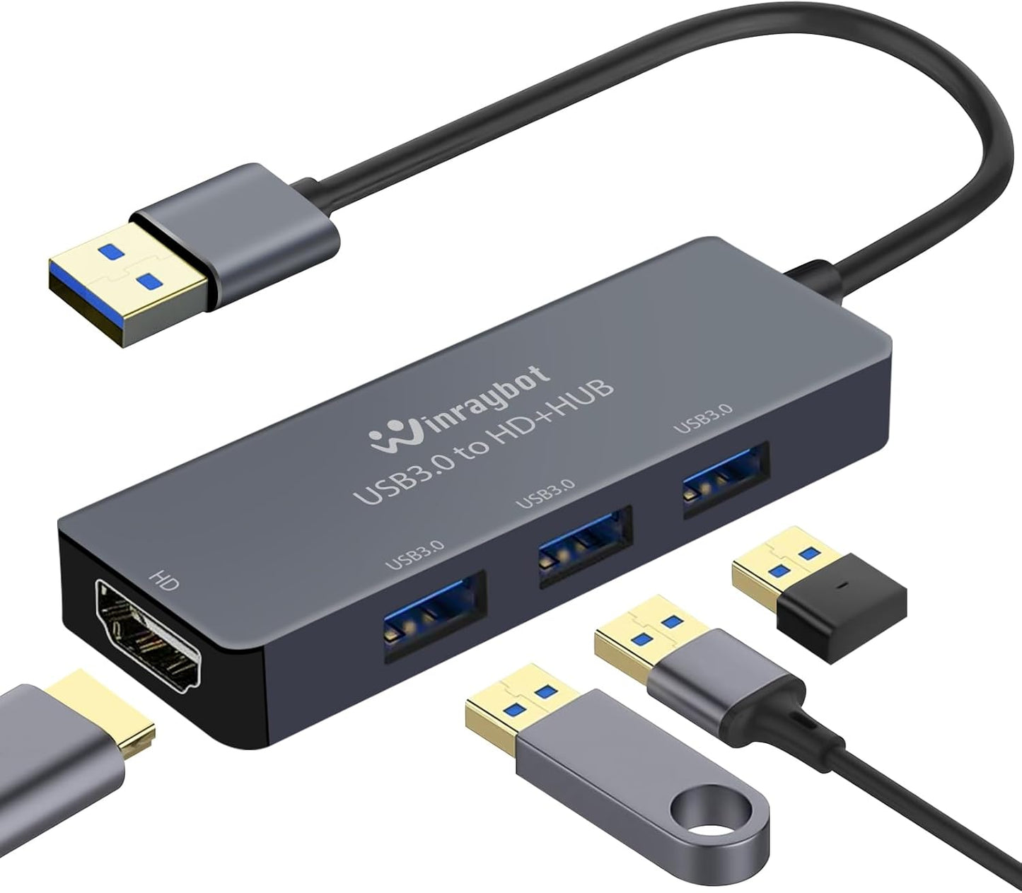 WinRaybot USB 3.0 HDMI Adapter - External Video Boost