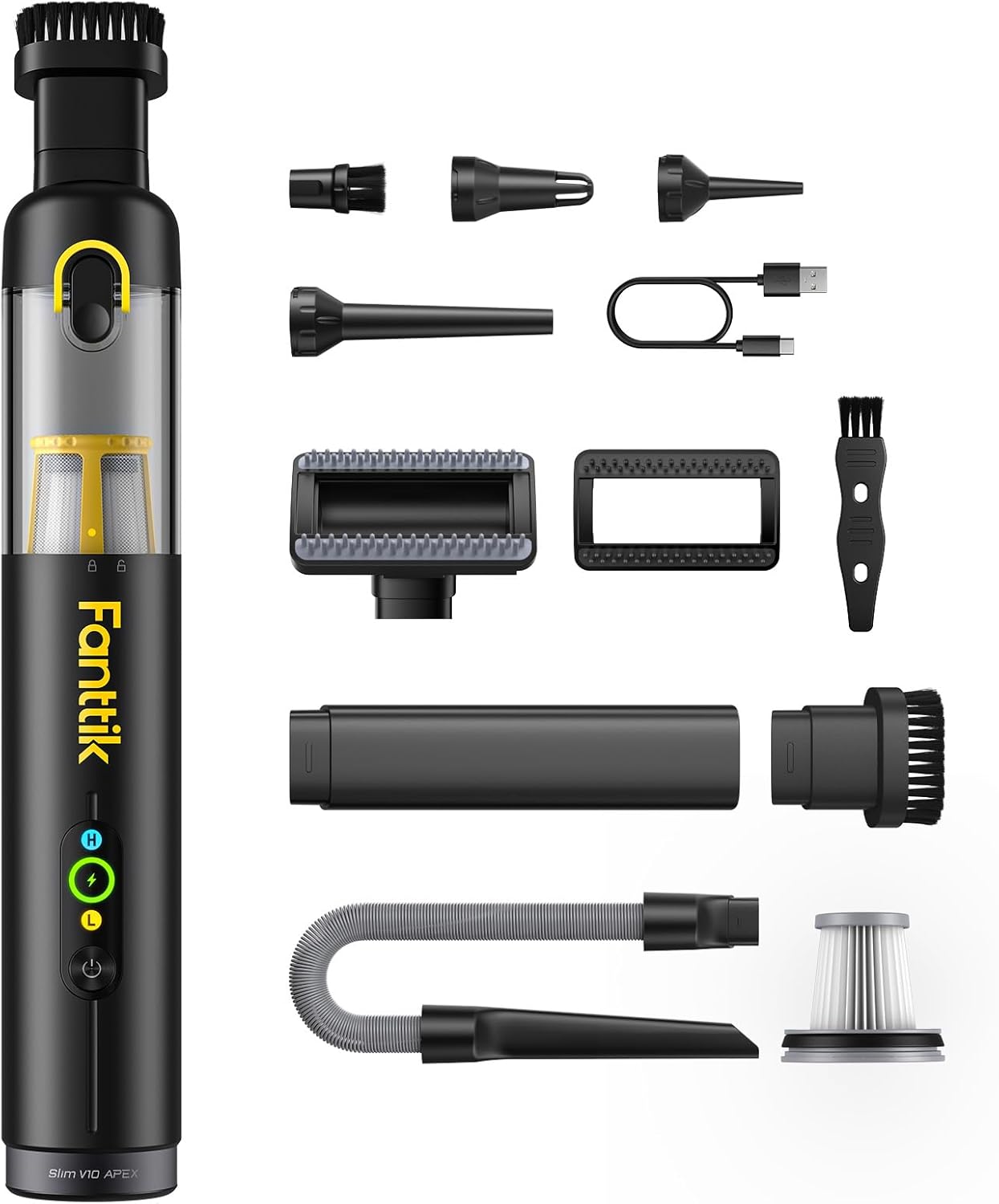 Fanttik Slim V10 APEX Cordless Car Vacuum for Small Jobs