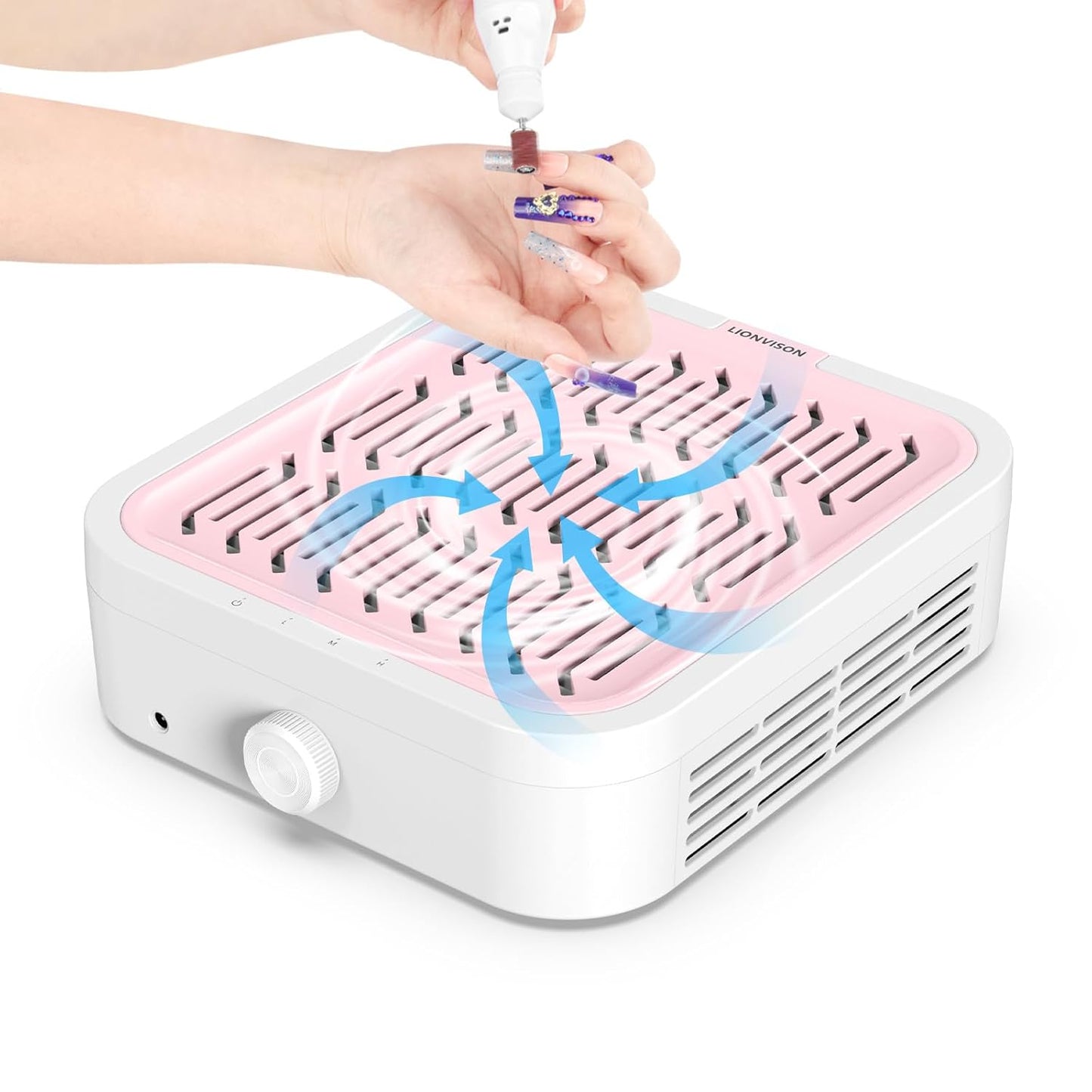 LIONVISON Nail Dust Collector: Powerful Suction for Salons