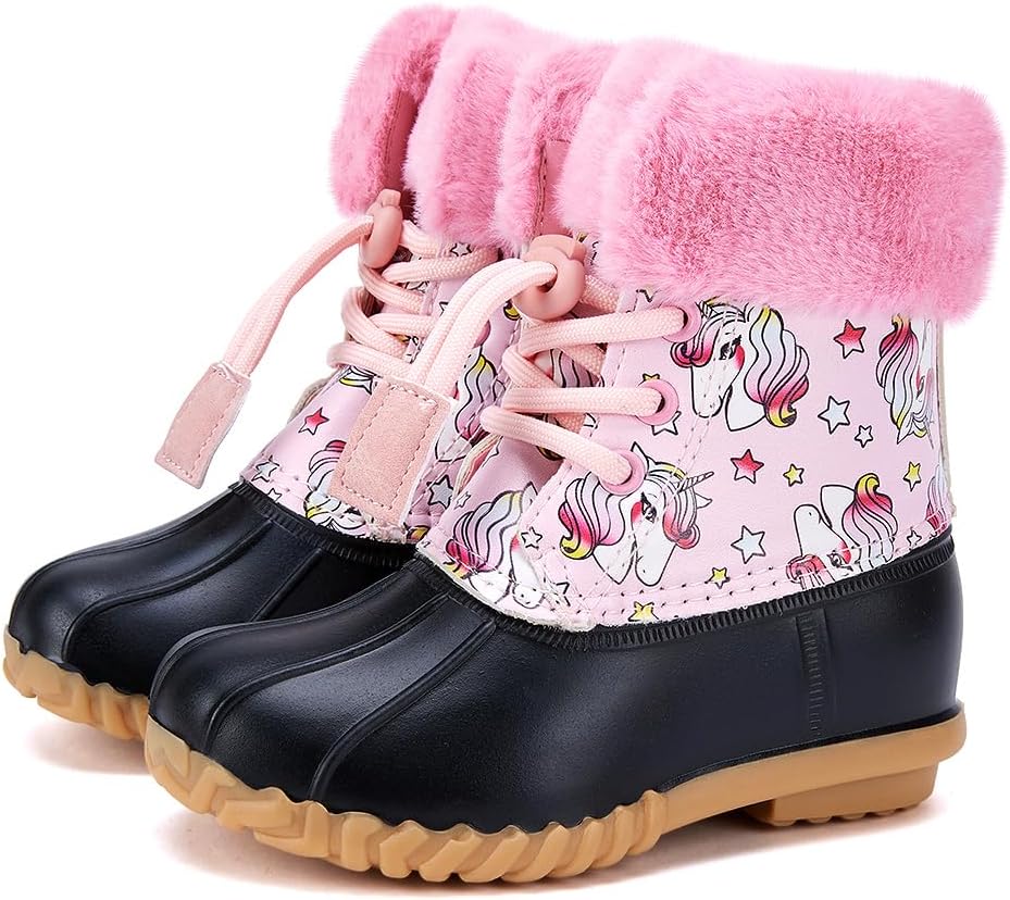 BMCiTYBM Toddler Snow Boots for Boys and Girls in Winter Fun