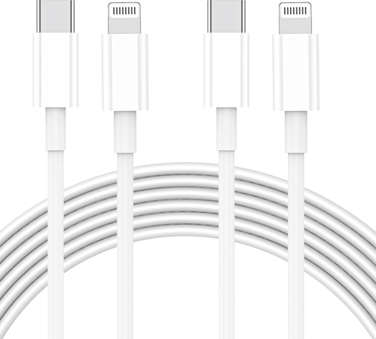 Fast Charge 10FT USB C Lightning Cable 2-Pack for iPhone Niubil
