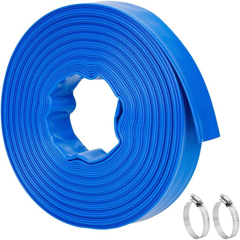 1.5 IN x 100 FT Pool Backwash Hose for Heavy-Duty Use