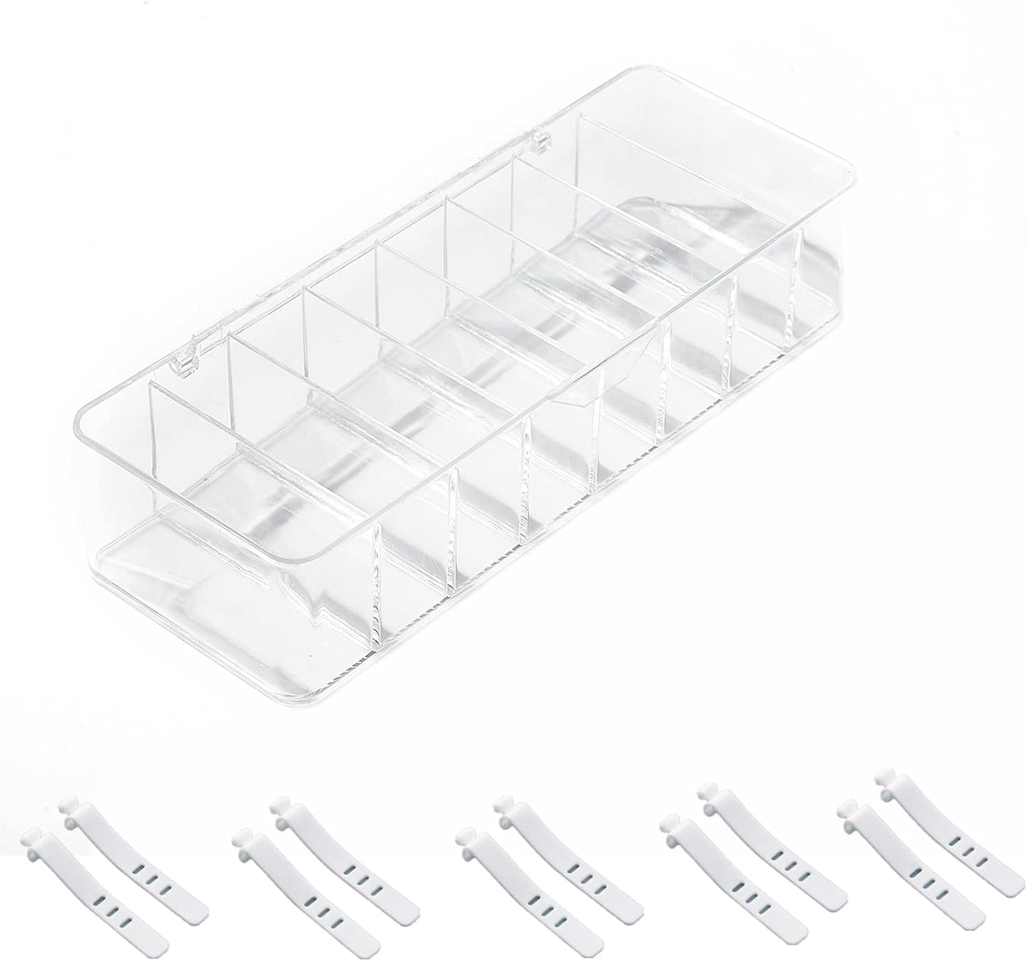 Organize Cords Easily: Clear Acrylic Charger Case