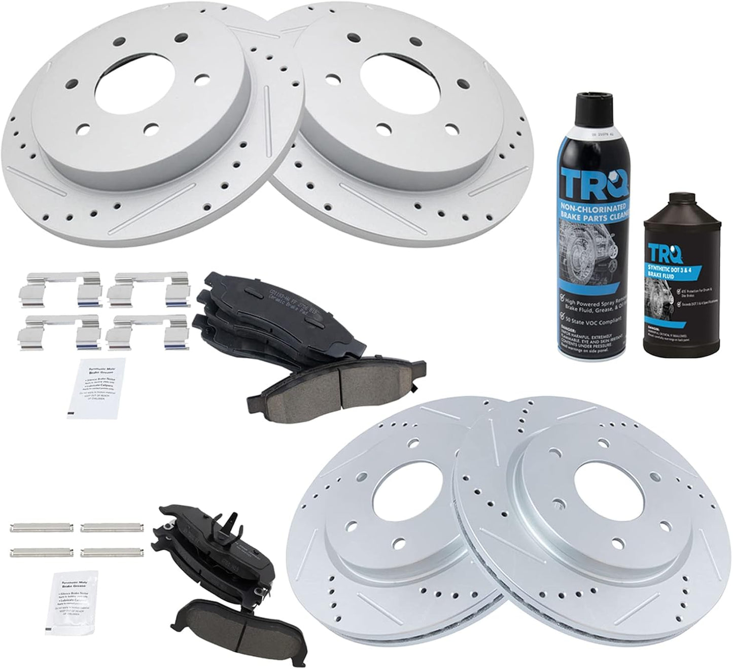 Performance Brake Pad & Rotor Kit for INFINITI QX56 & Nissan