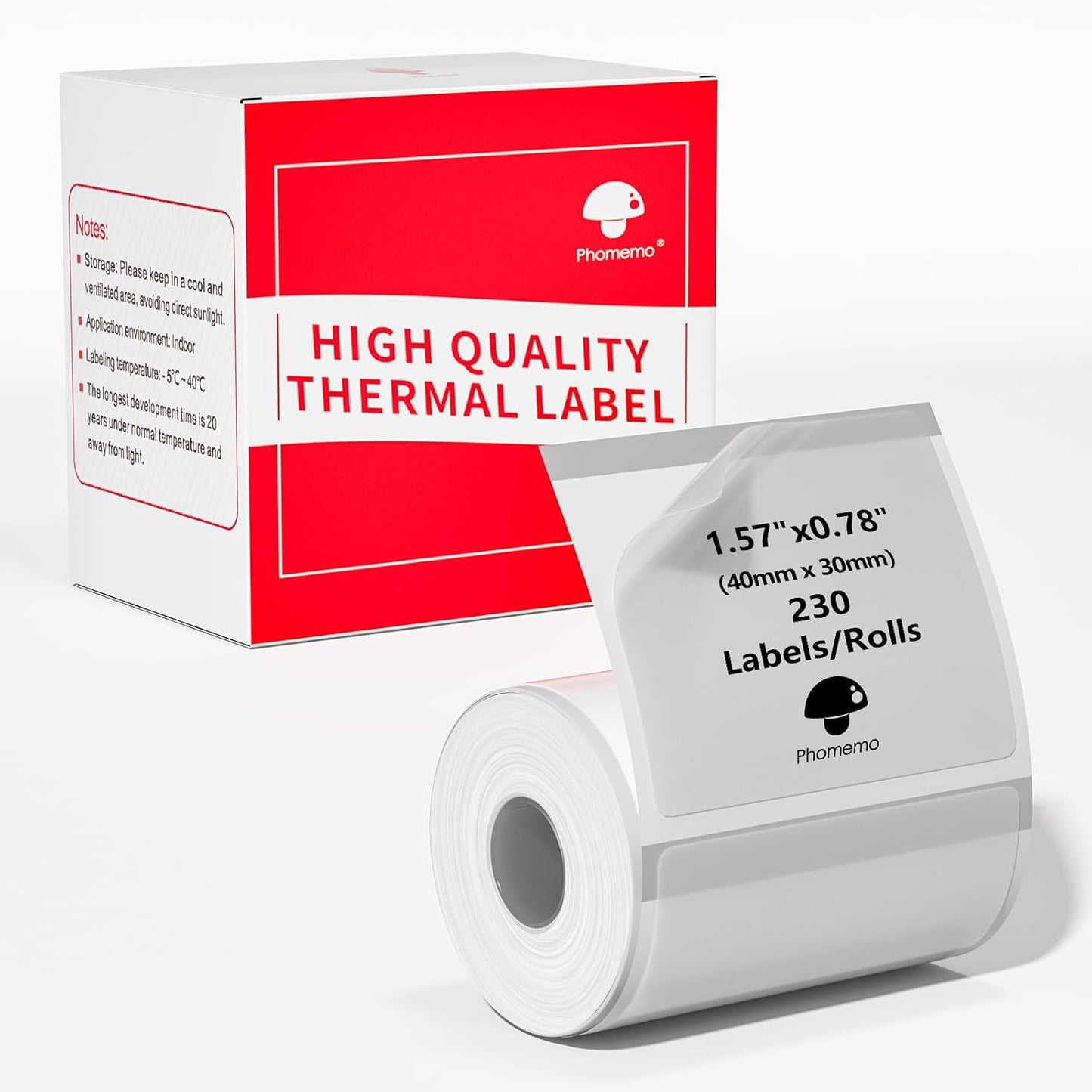 Crystal Clear Thermal Labels for Phomemo Printers