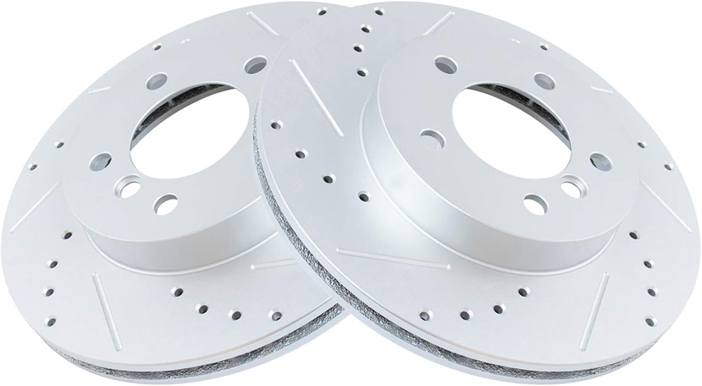 TRQ Front Performance Brake Rotors Set for BMW 323Ci 325i Z3 Z4
