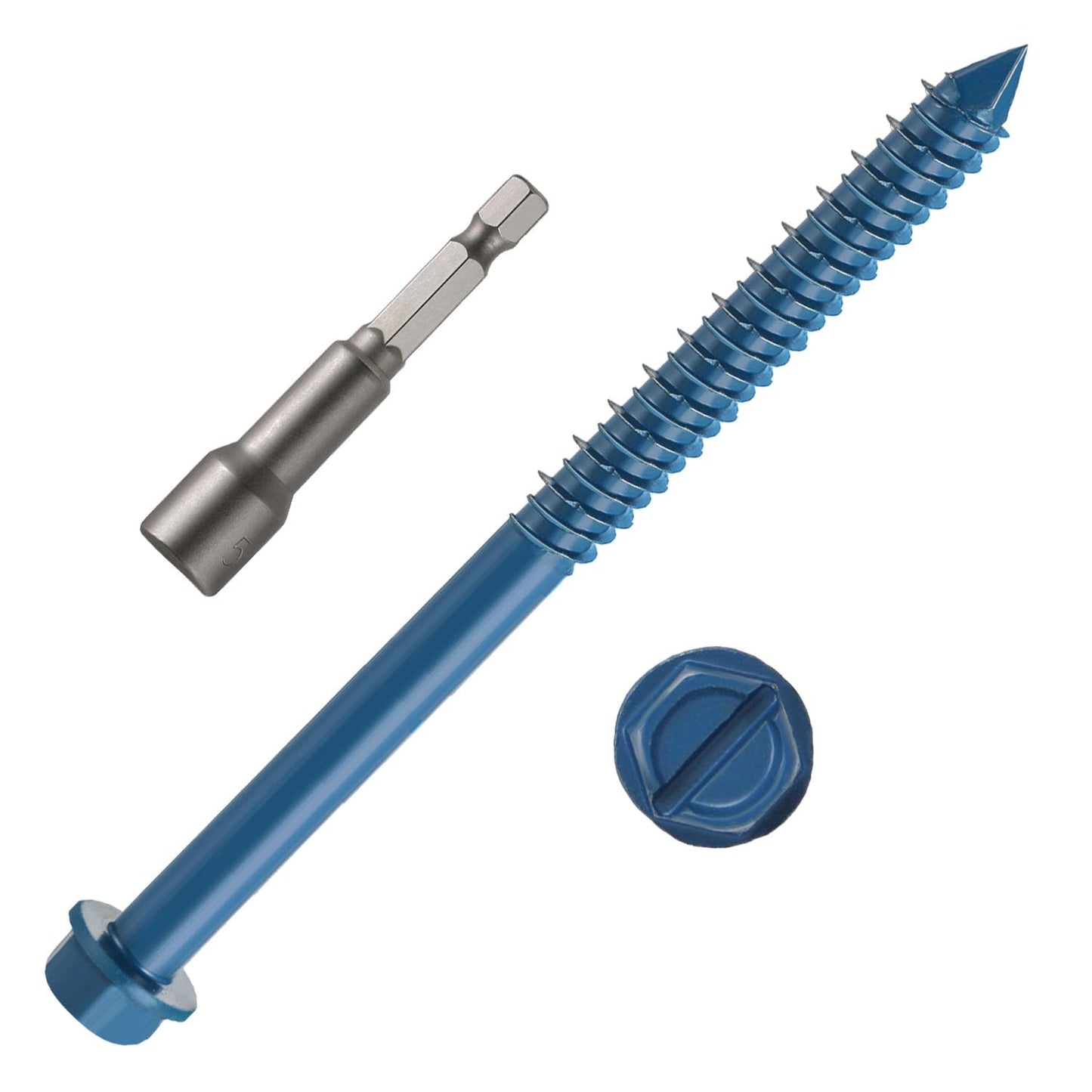 1/4 x 6 Inch Concrete Screws Anchor Kit for Masonry Projects