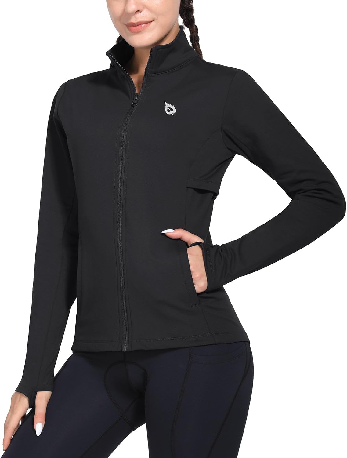 Baleaf Women's Fleece Running Jacket for Cold Weather Comfort