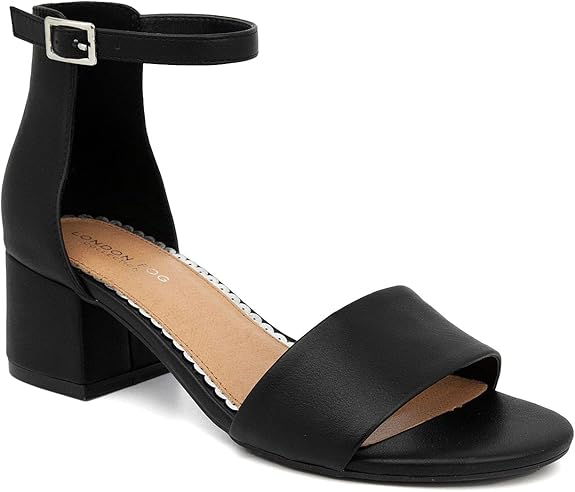 LONDON FOG Women's Nikki Low Two Piece Block Heel Dress Shoe