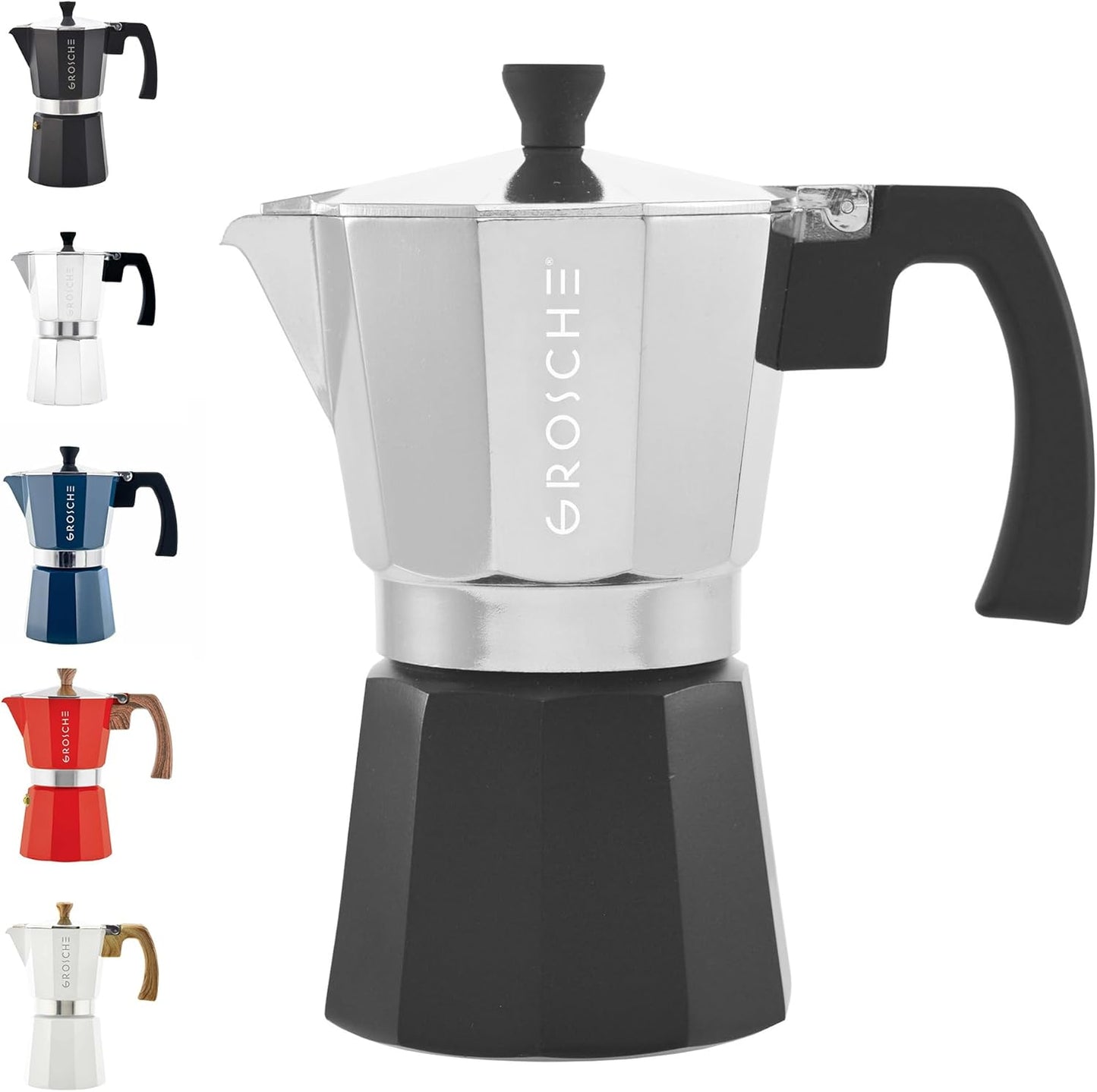 GROSCHE Milano Stovetop Espresso Maker for Perfect Coffee
