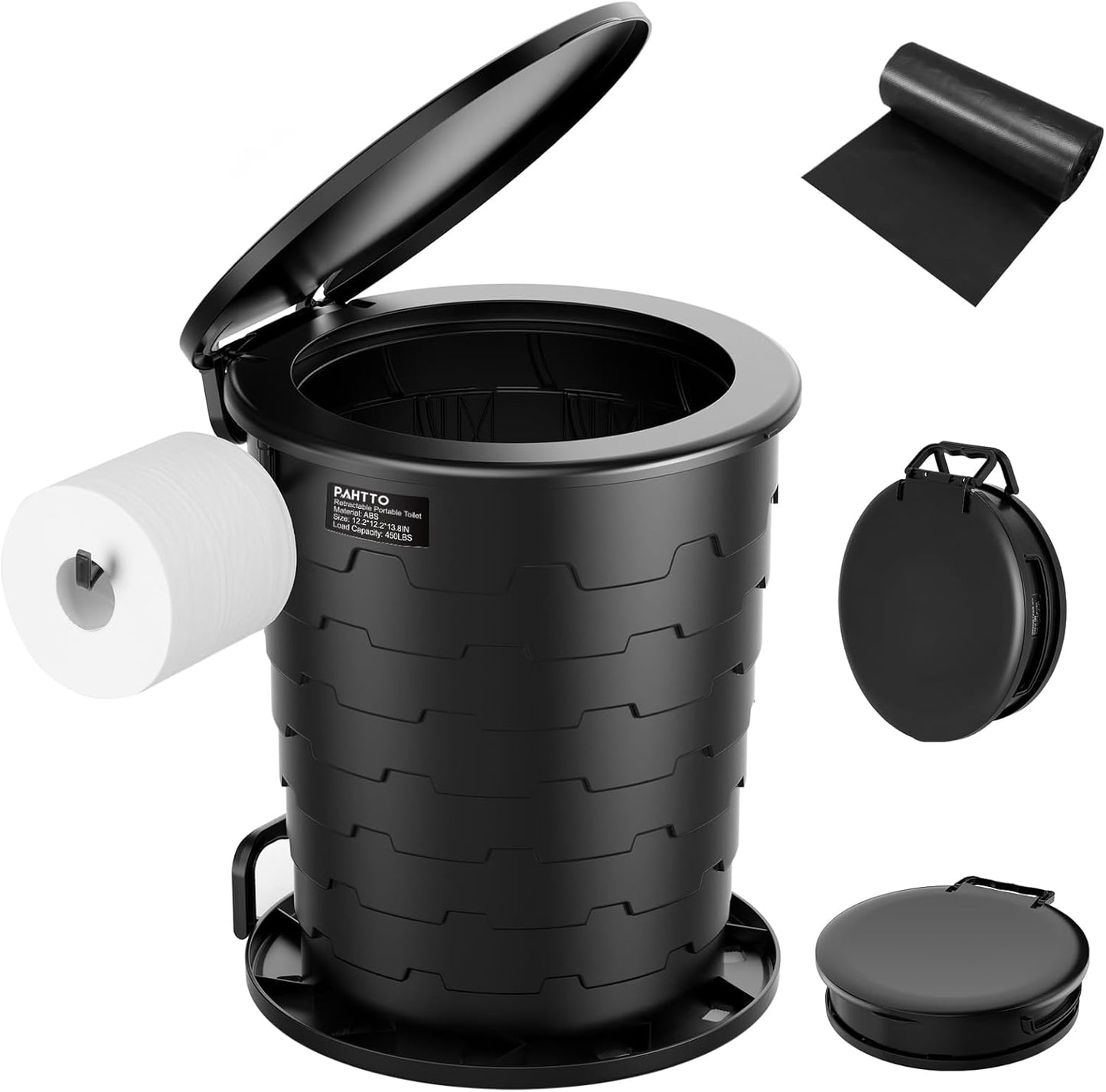 PAHTTO: Portable Retractable Camping Toilet