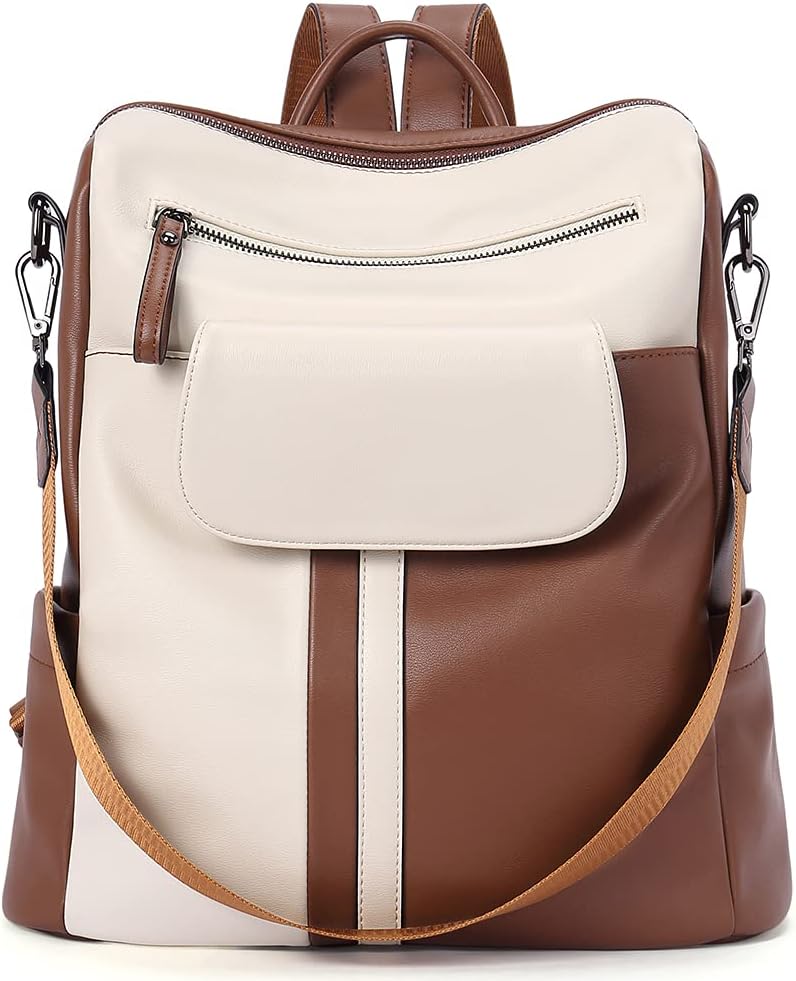 CLUCI Leather Backpack Purse for Women - Stylish and Functional