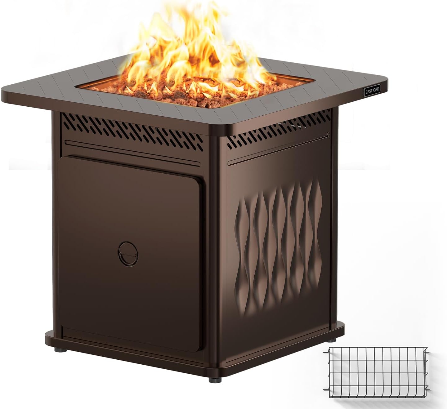 EAST OAK 28ft' Propane Fire Pit Table for Outdoor Gatherings