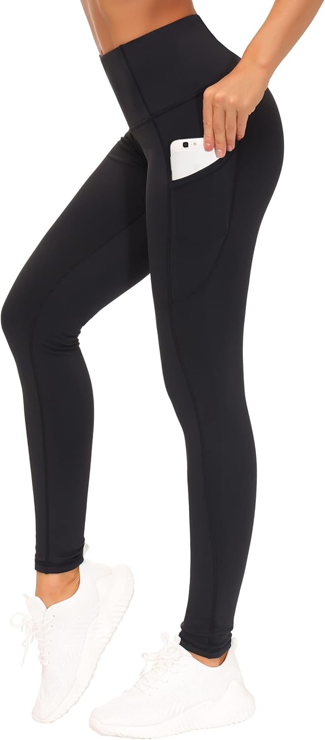 Thick High Waist Yoga Pants with Pockets for Women Workout