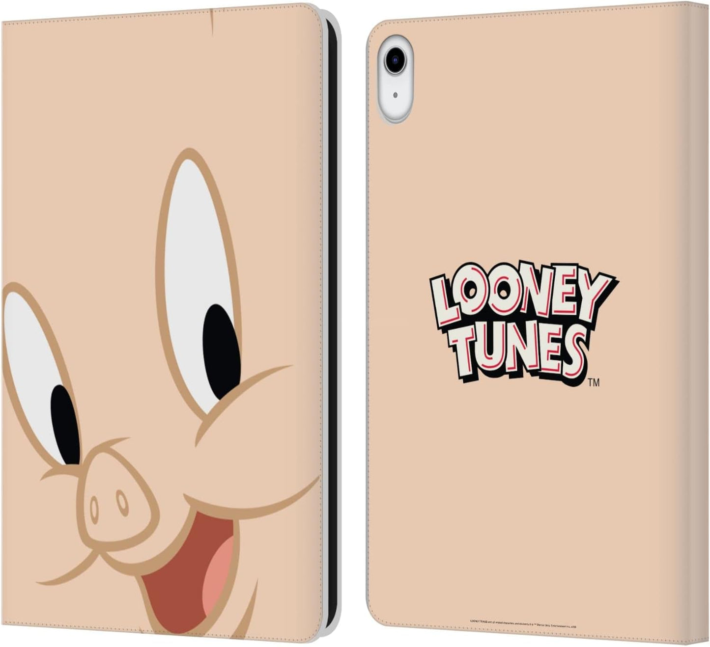 Looney Tunes Porky Pig Leather Wallet Case for iPad 10.9 2022/2025