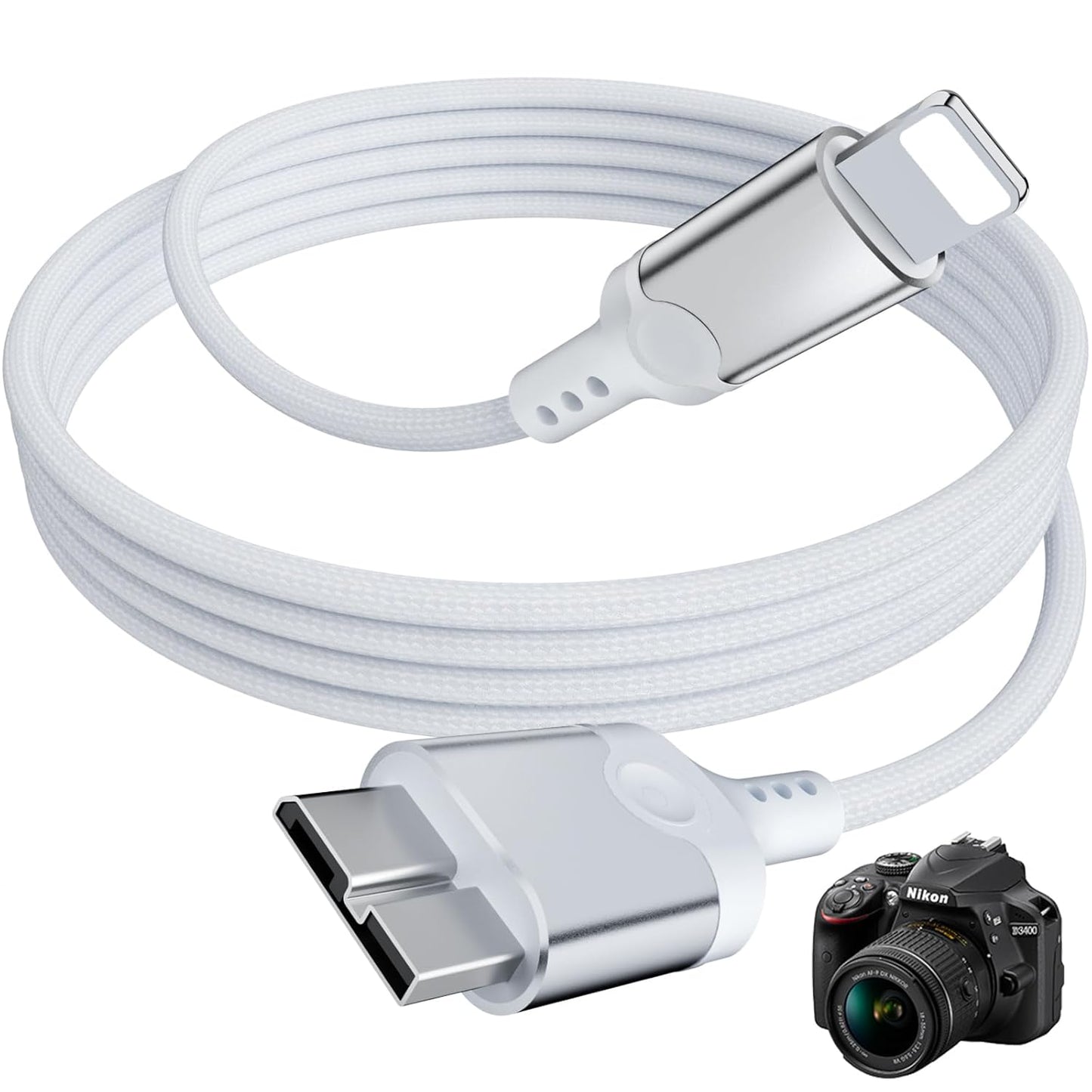 Fast Data Transfer Cable for Camera to iPhone, 3.3ft - APAPATEK