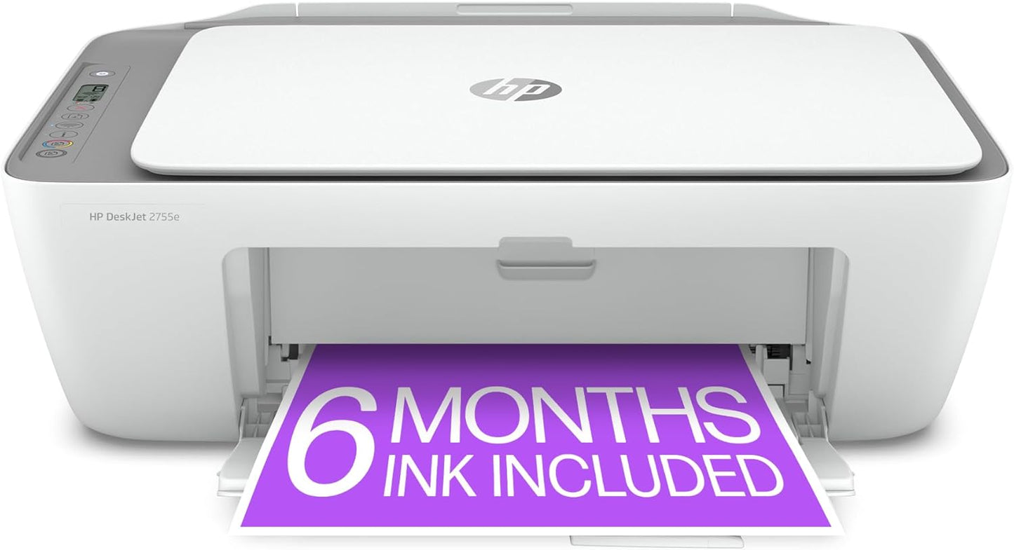 HP DeskJet 2755e: Wireless Color Printer with Instant Ink!