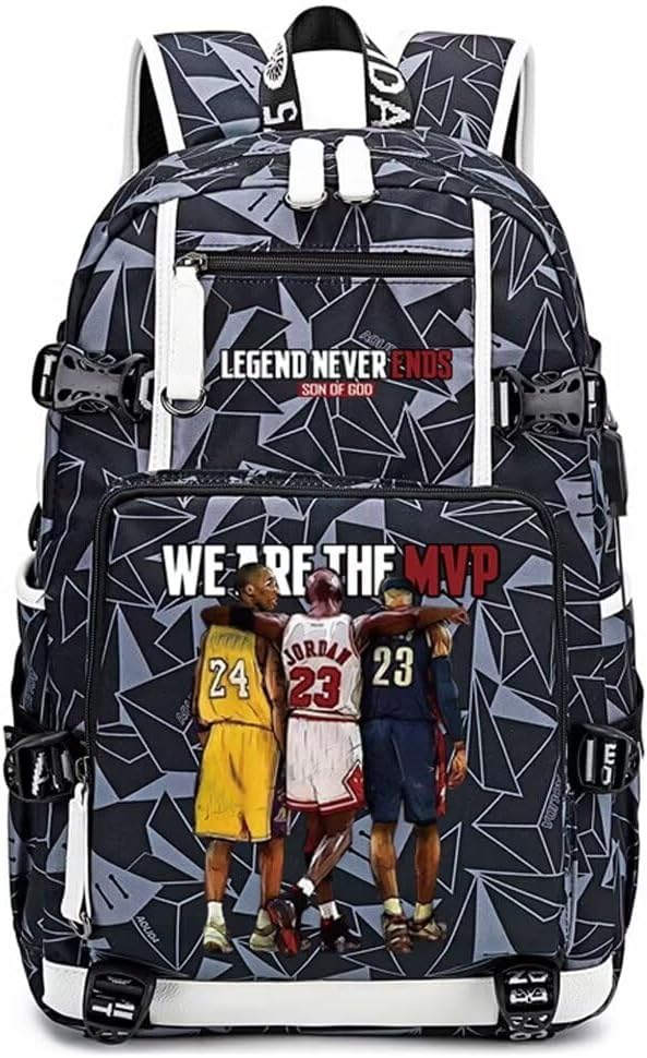 Basketball Legend Never Ends Multifunction Backpack for Travel