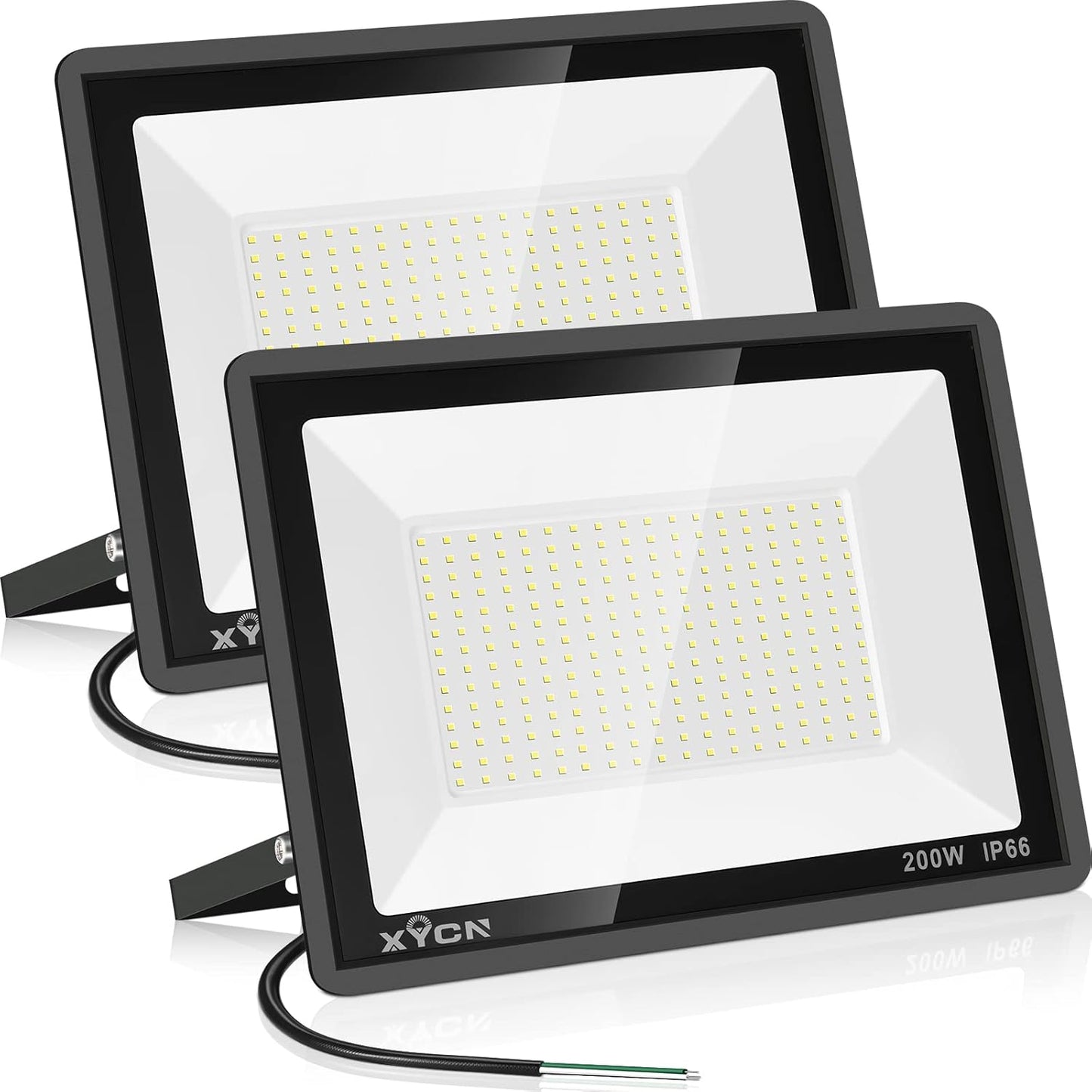 200W LED Flood Light 2 Pack for Super Bright Outdoor Security
