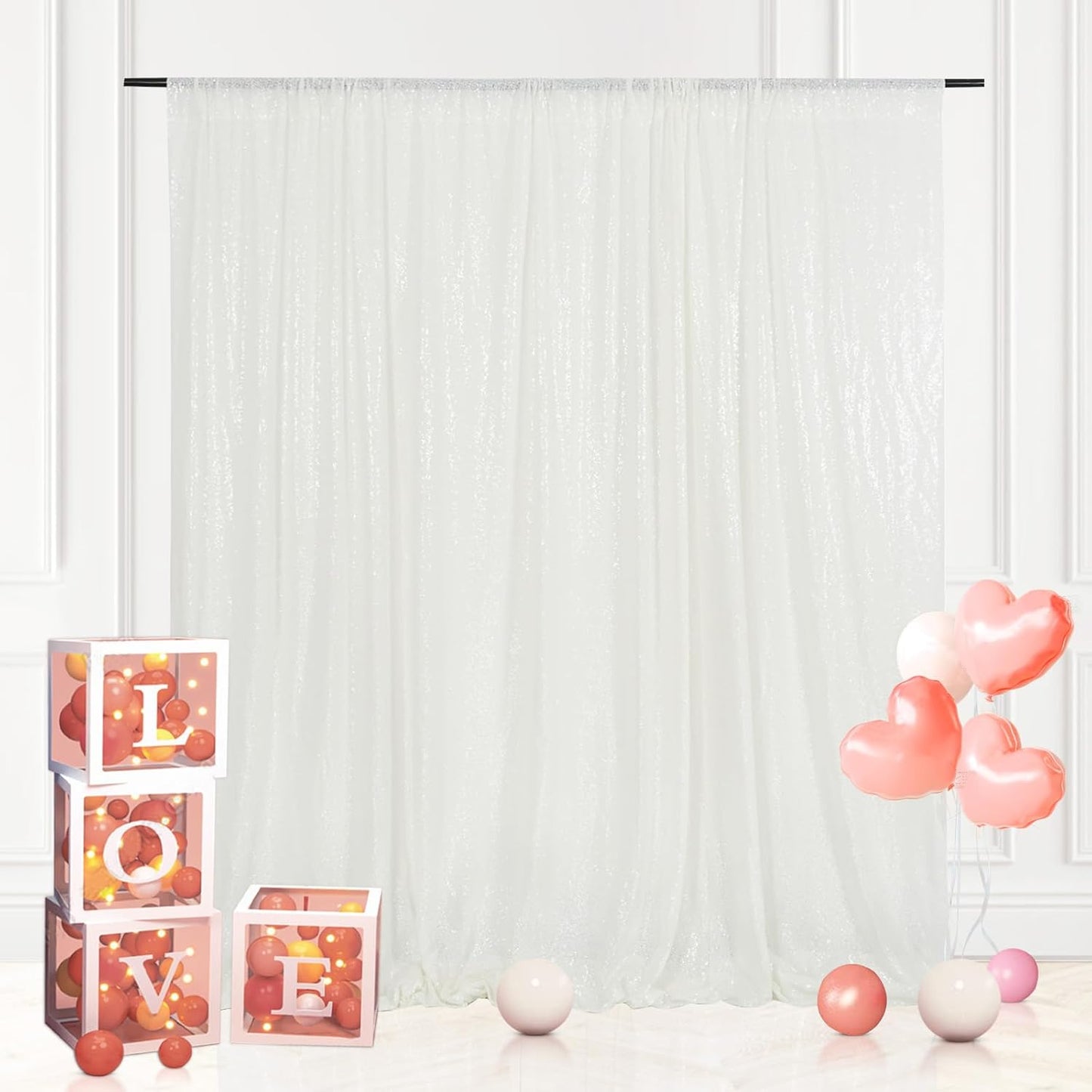 Sparkling 8x8 Ft Sequin Backdrop for Perfect Photos