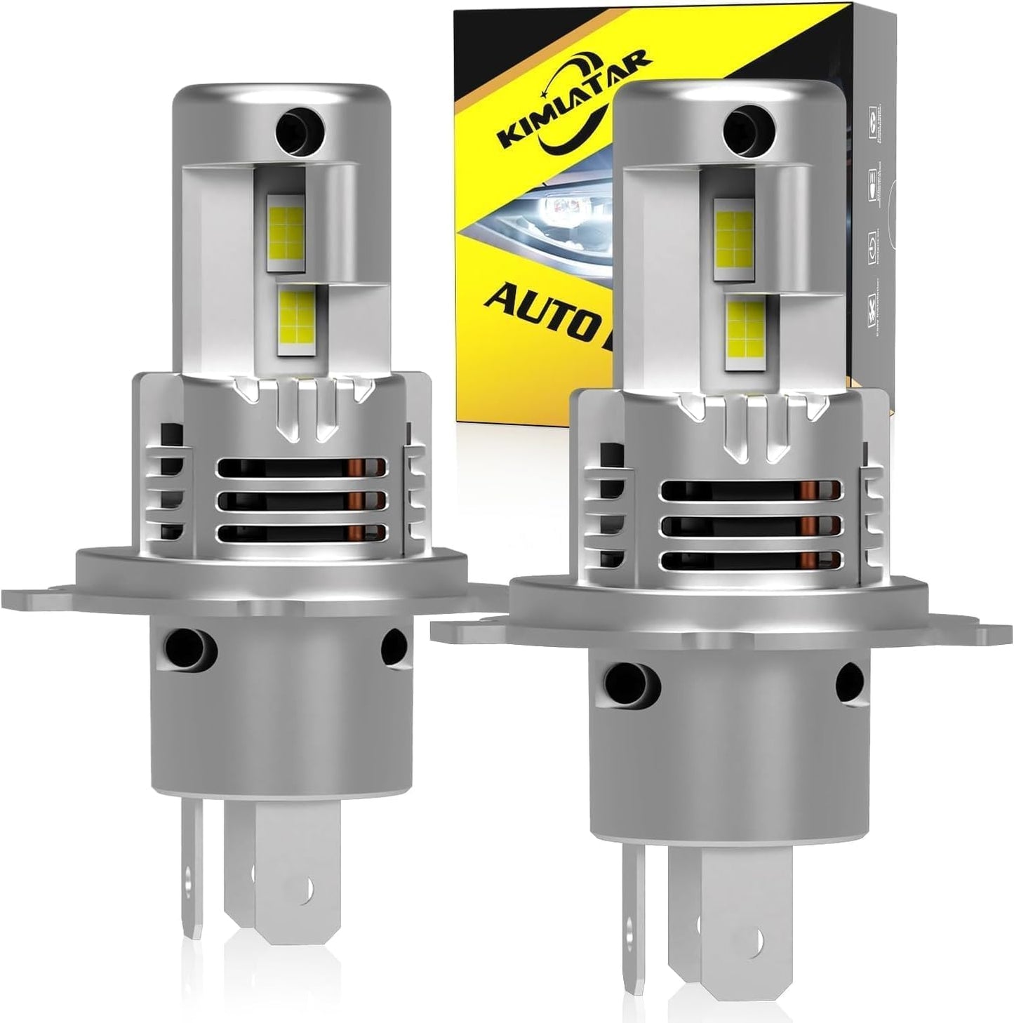 H4 Light Bulbs Super Bright 900% 50000LM 10-Year Lifespan