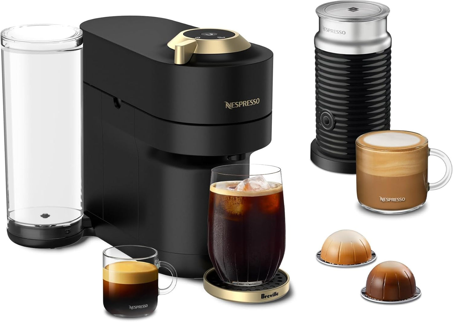 Nespresso Festive Vertuo Pop+ Deluxe Coffee Maker with Frother