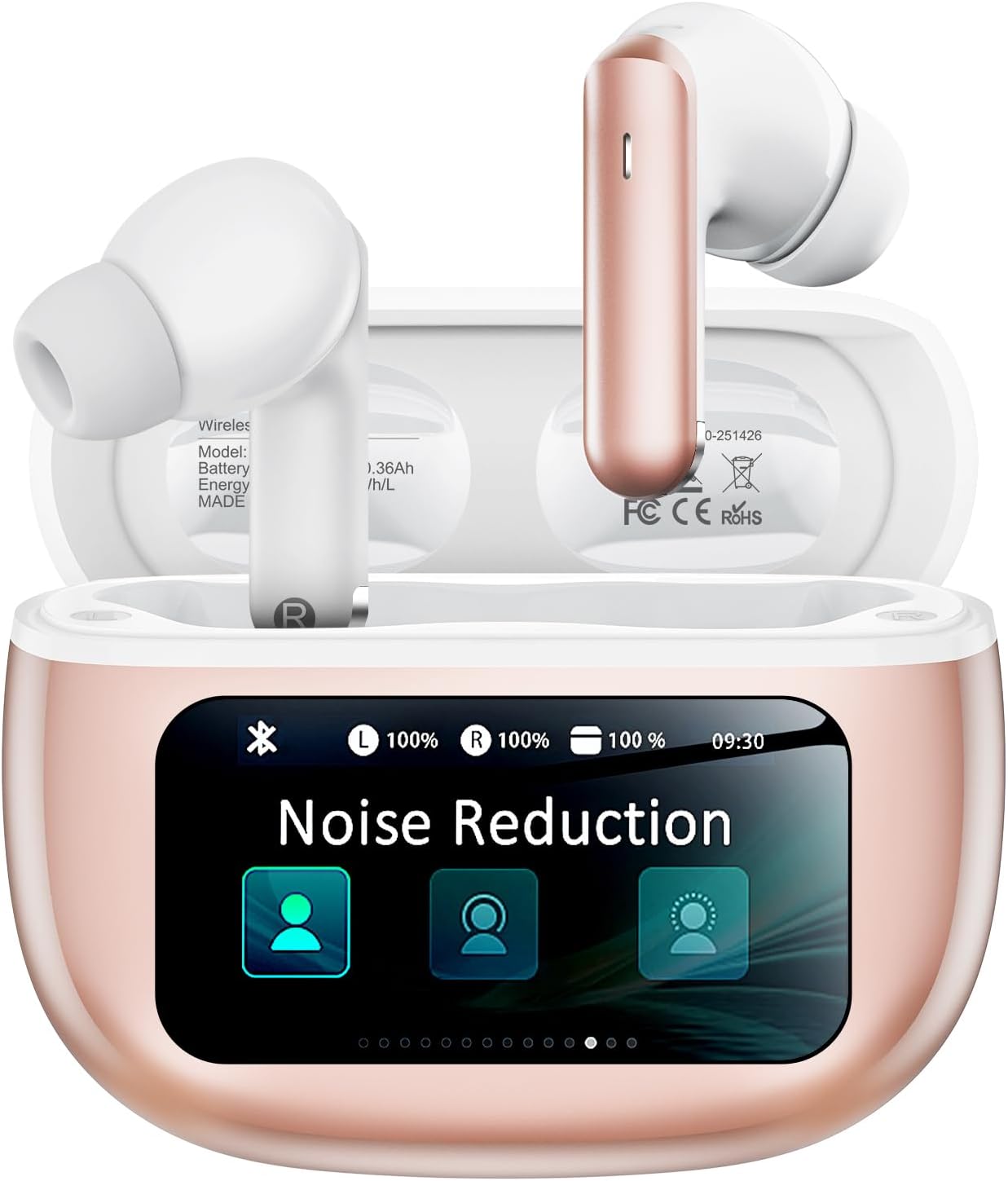 Wireless Earbuds with Active Noise Cancelling for Sports & Work