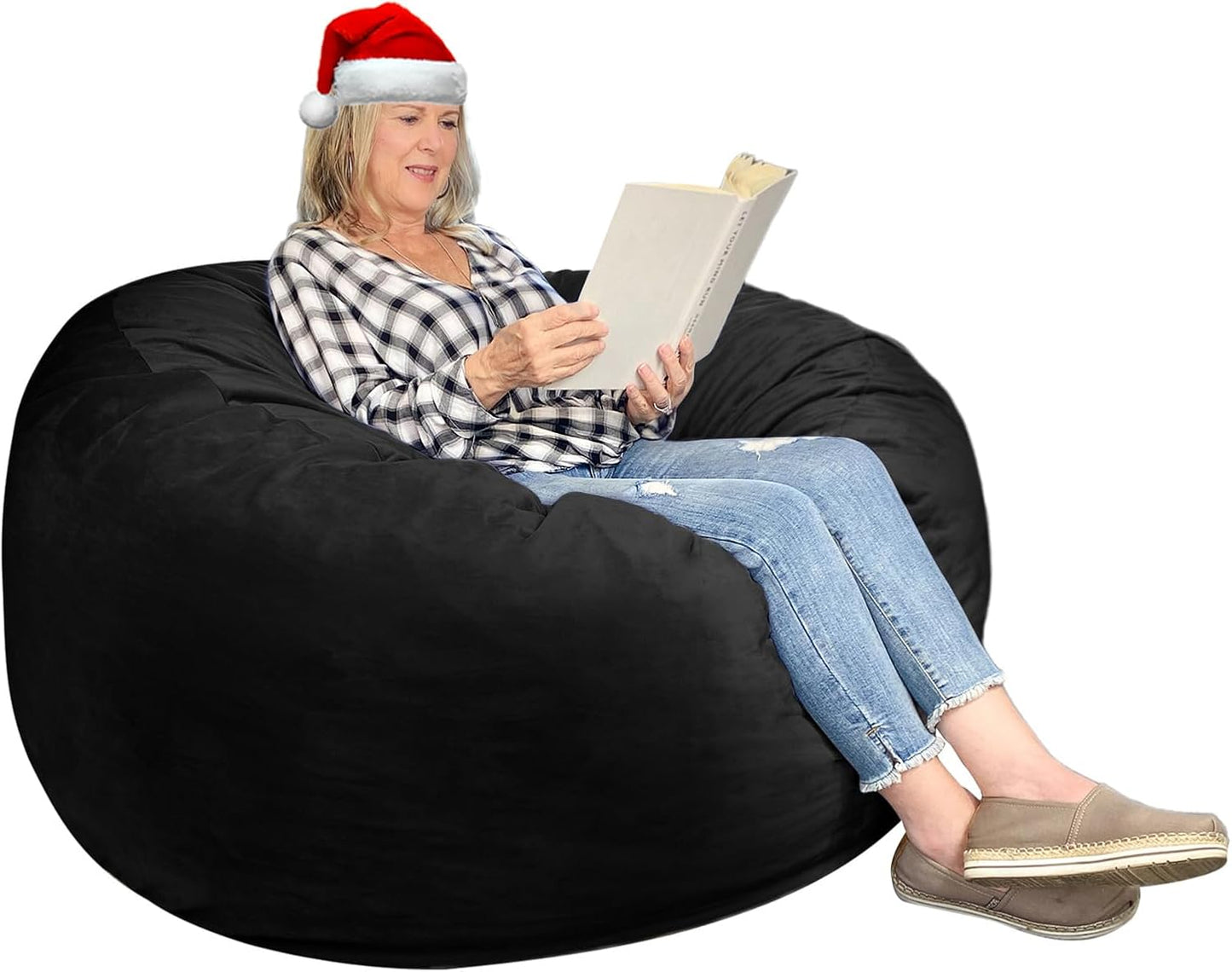 3 Ft Large Bean Bag Chair with Memory Foam for Ultimate Comfort