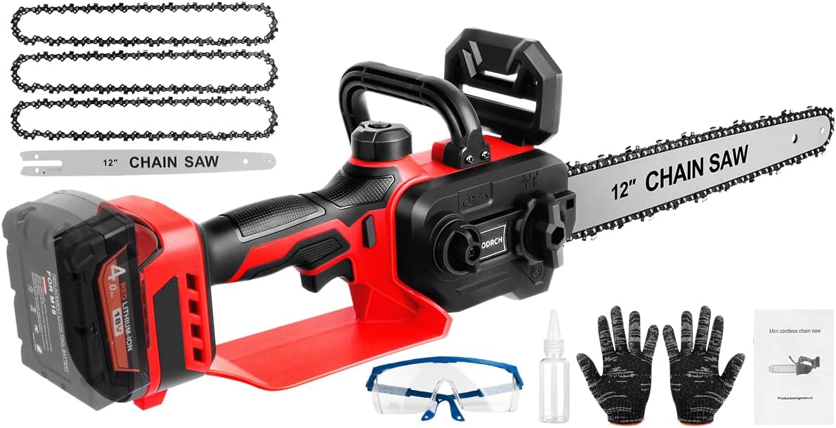 Mini Chainsaw Cordless for Milwaukee M18 12 Inch Electric Tool