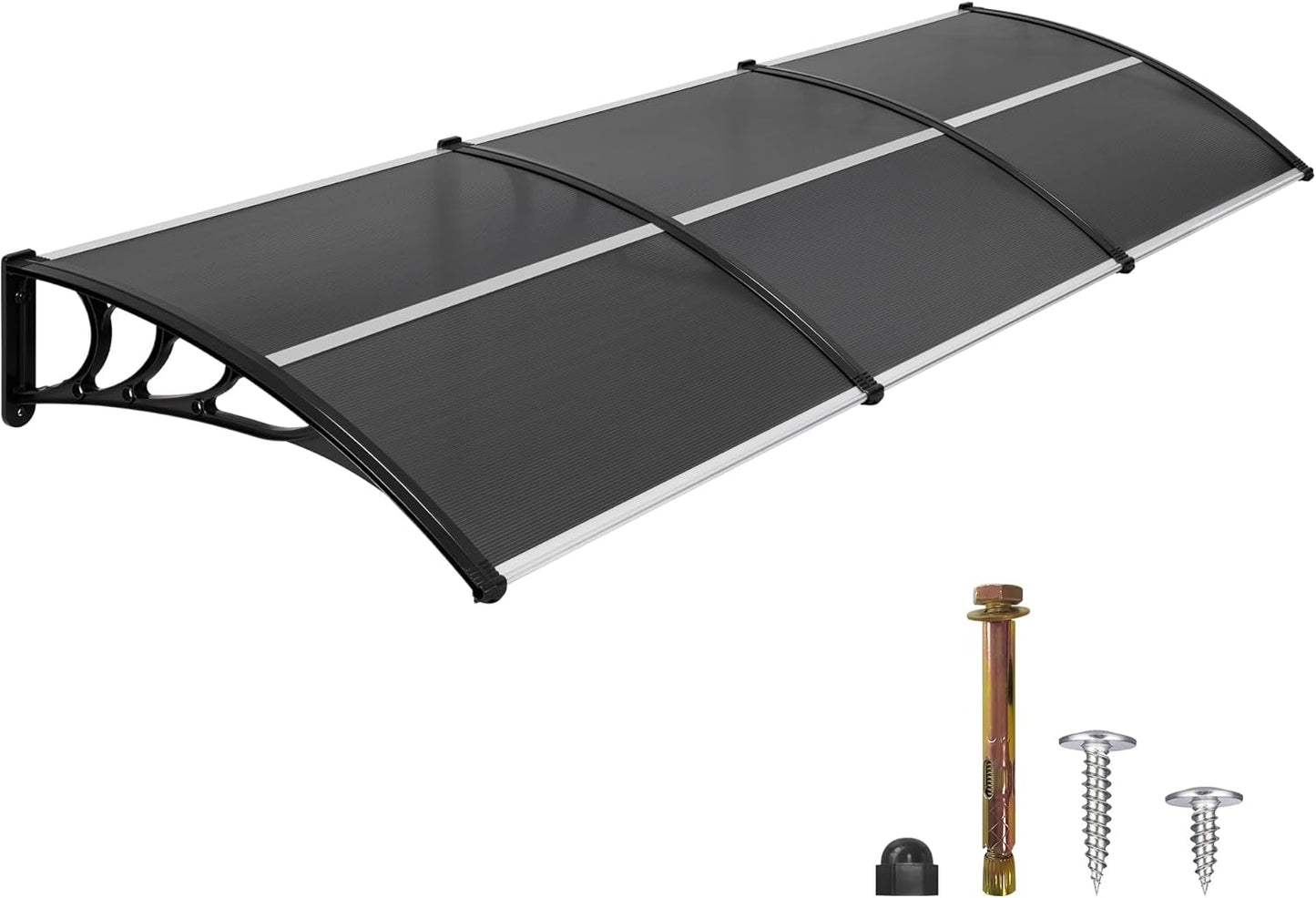 MCombo 116 inch Window Awning with Robust Polycarbonate Design